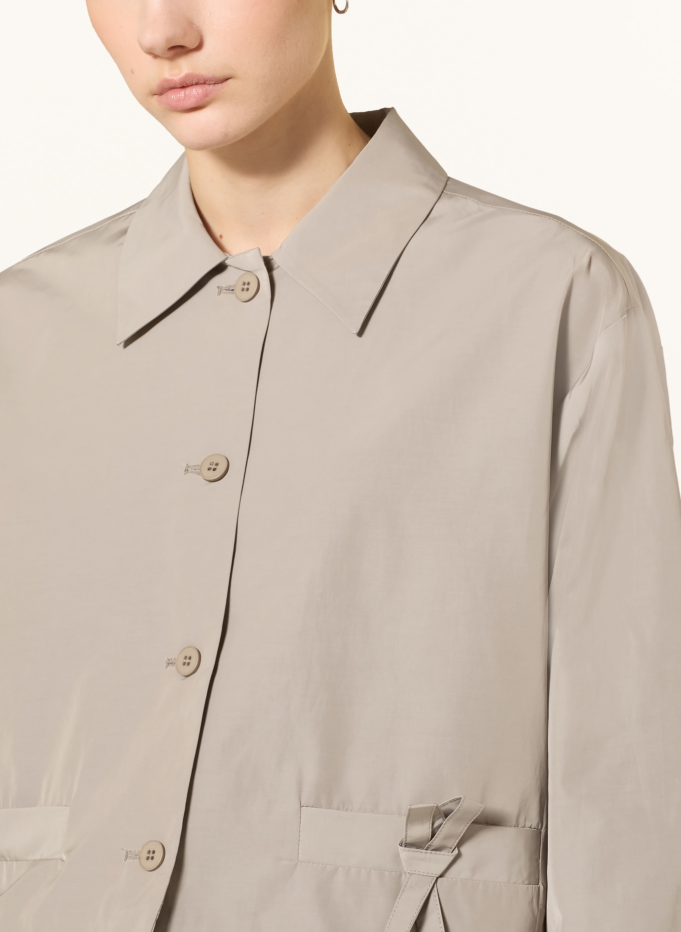 SOFIE SCHNOOR boxy jacket: TAUPE