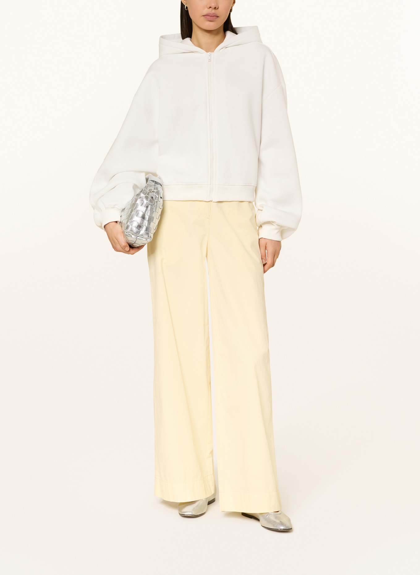 SOFIE SCHNOOR ELISASW Sweatshirt Jacket: WHITE