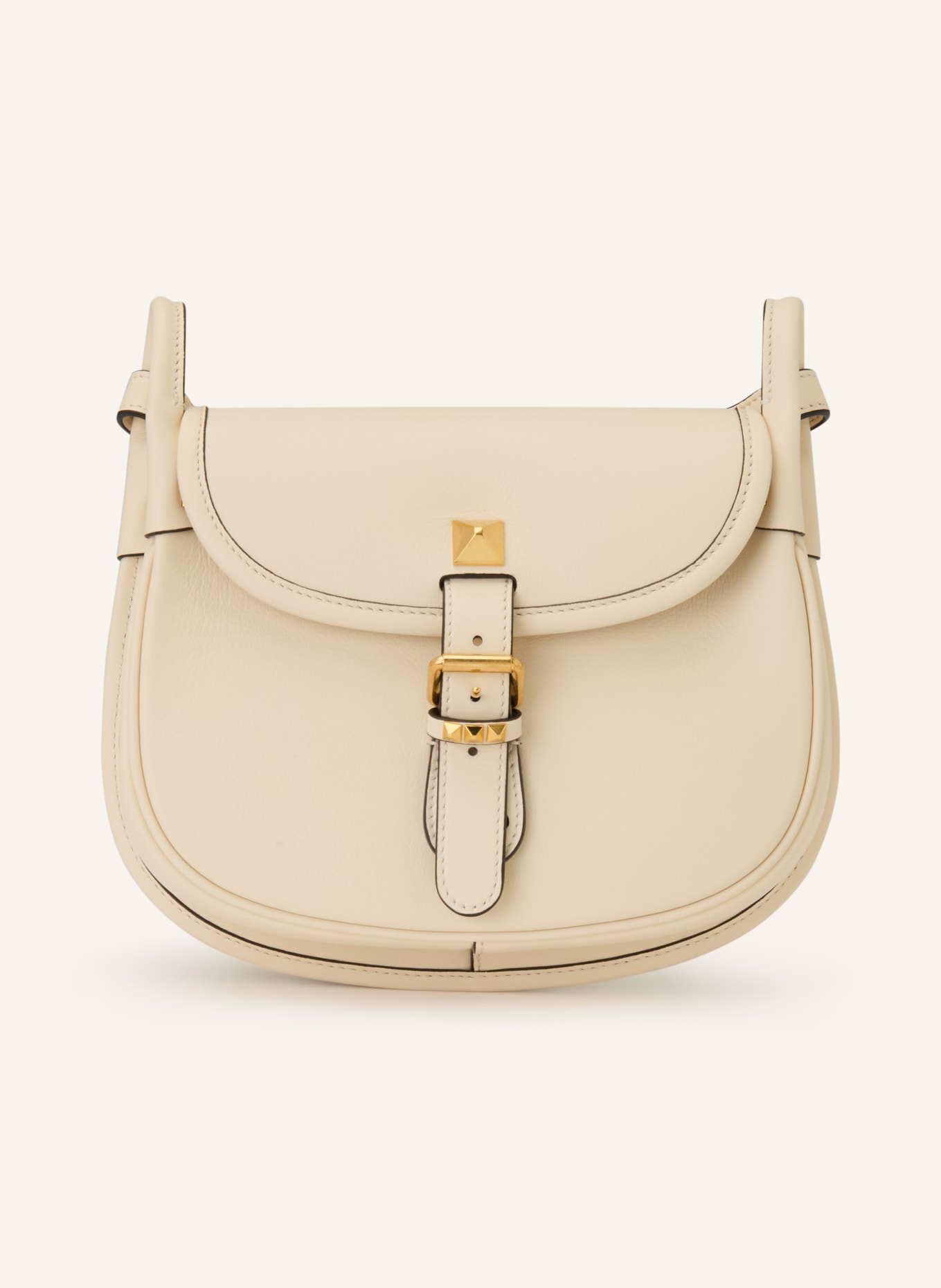 VALENTINO GARAVANI Taška přes rameno FLANEUSE s nýty: KRÉMOVÁ