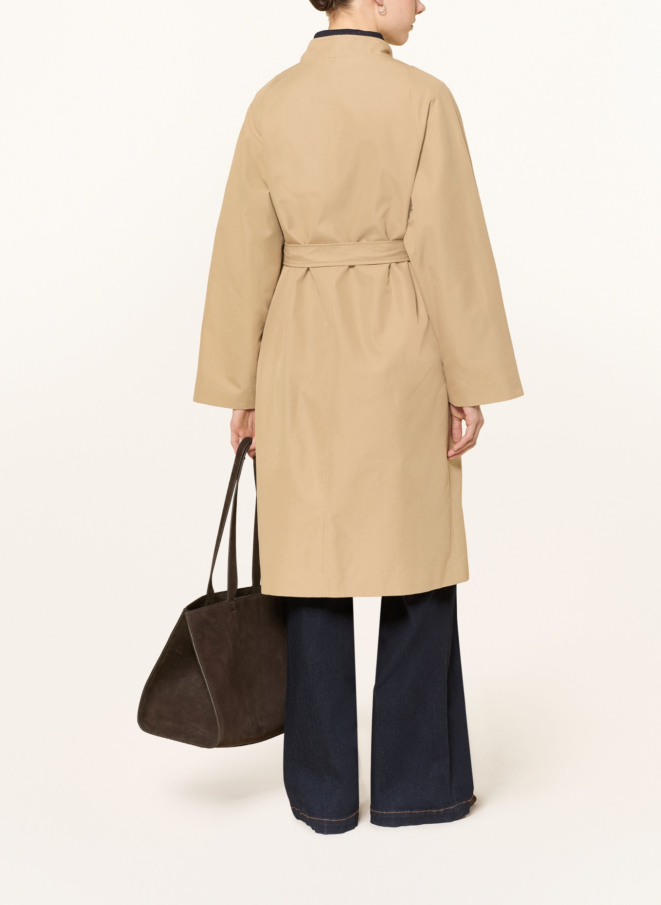SOFIE SCHNOOR LIZZY trench coat: CAMEL