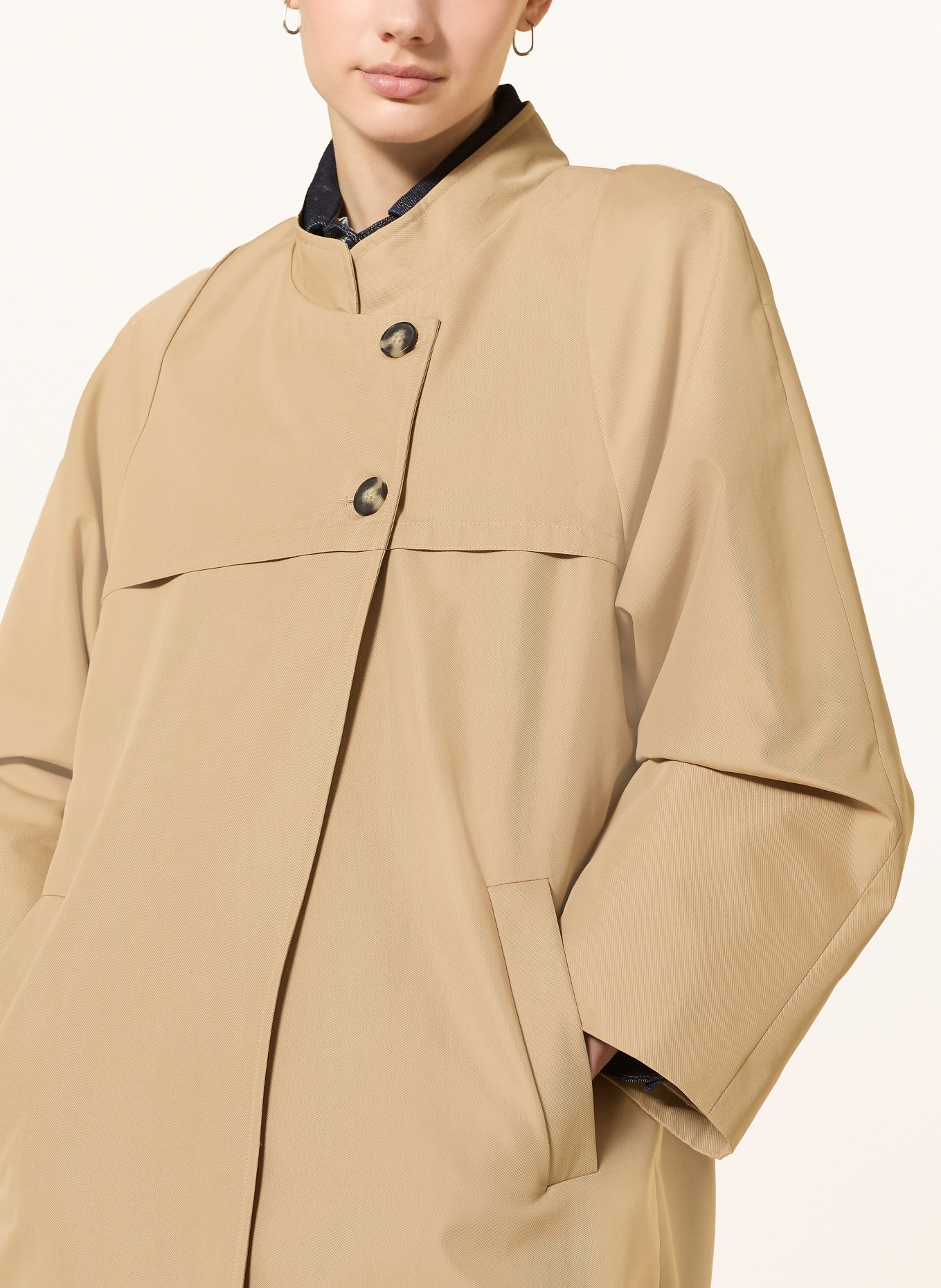 SOFIE SCHNOOR LIZZY trench coat: CAMEL