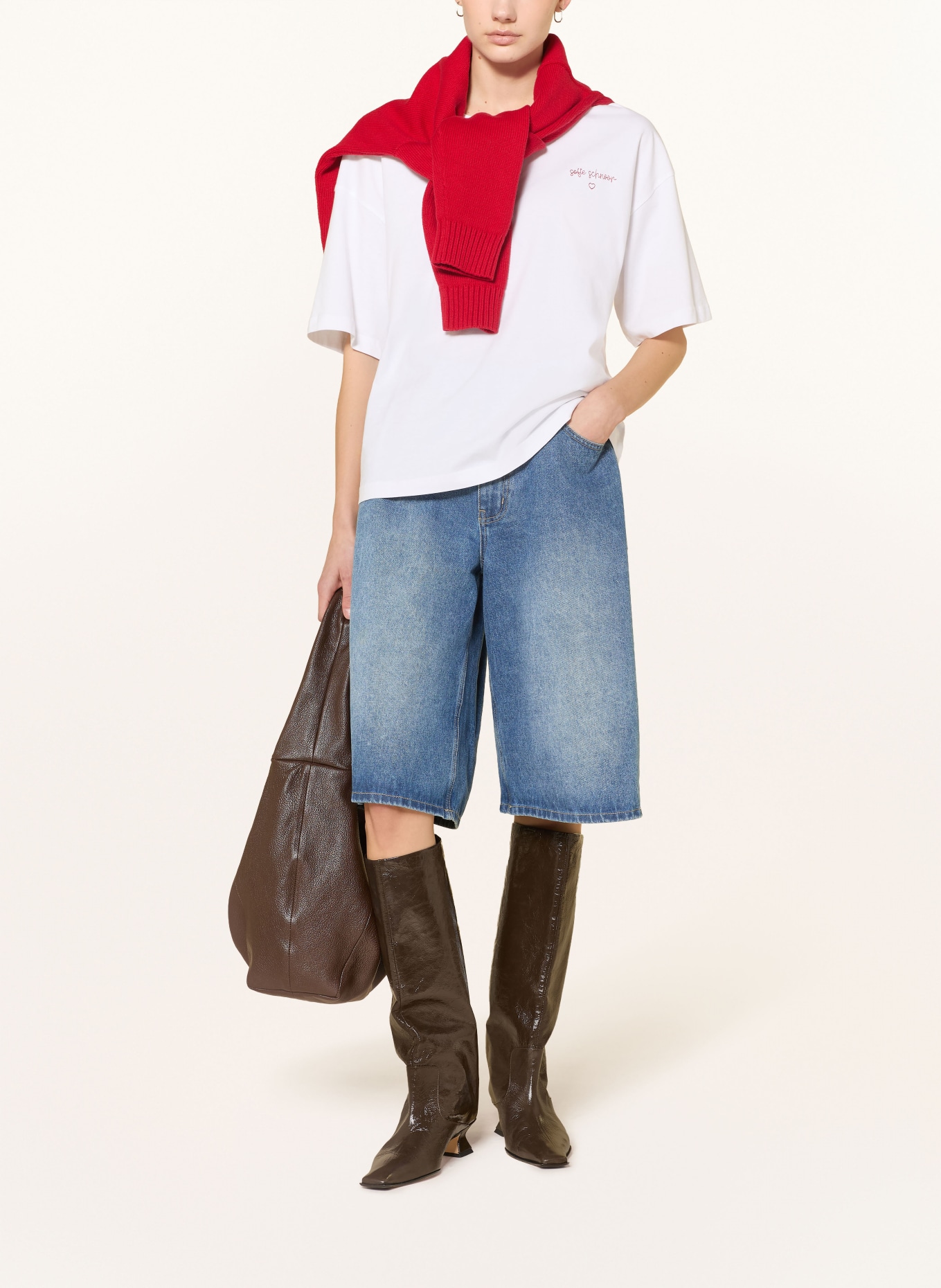 SOFIE SCHNOOR denim shorts: 9106 Denim Blue