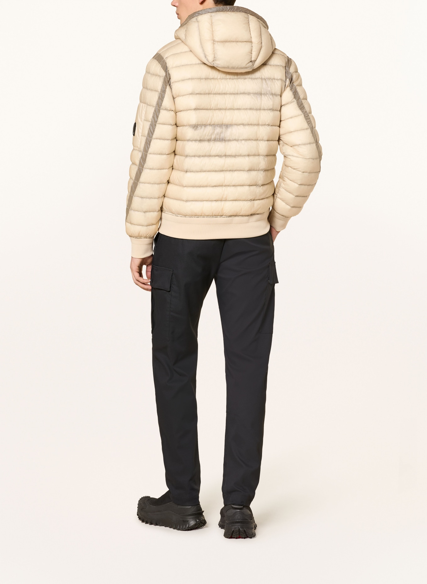 C.P. COMPANY Lightweight-Daunenjacke: BEIGE / TAUPE / SCHWARZ