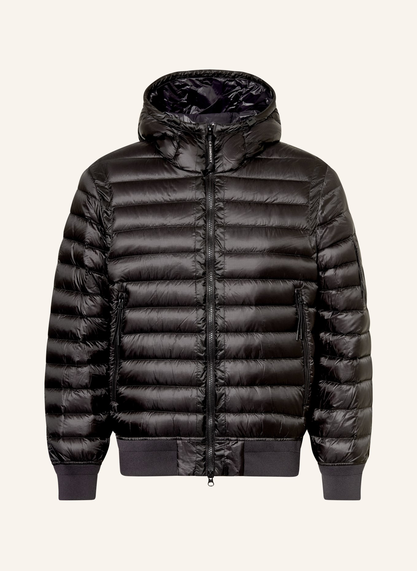 C.P. COMPANY Lightweight-Daunenjacke: SCHWARZ