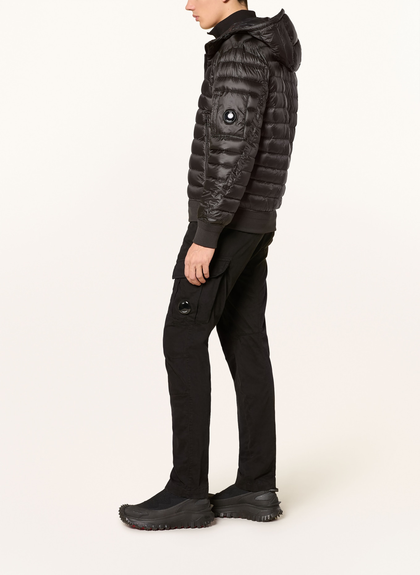 C.P. COMPANY Lightweight-Daunenjacke: SCHWARZ