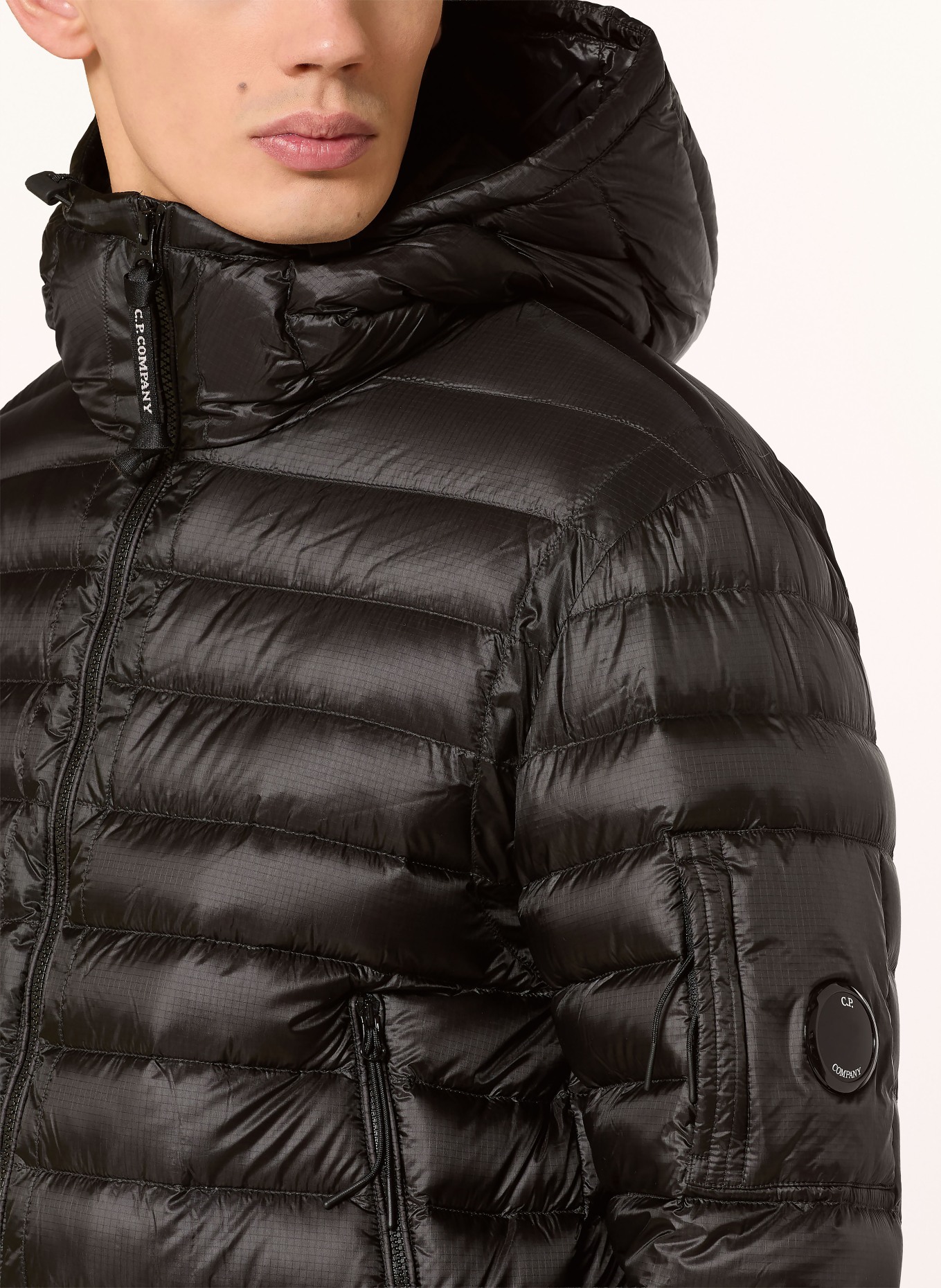C.P. COMPANY Lightweight-Daunenjacke: SCHWARZ