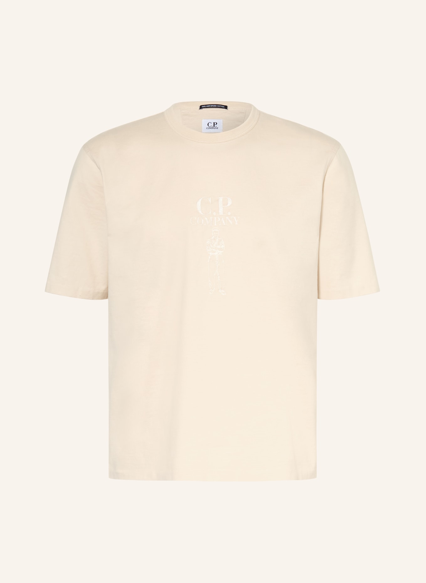 C.P. COMPANY tričko: KRÉMOVÁ
