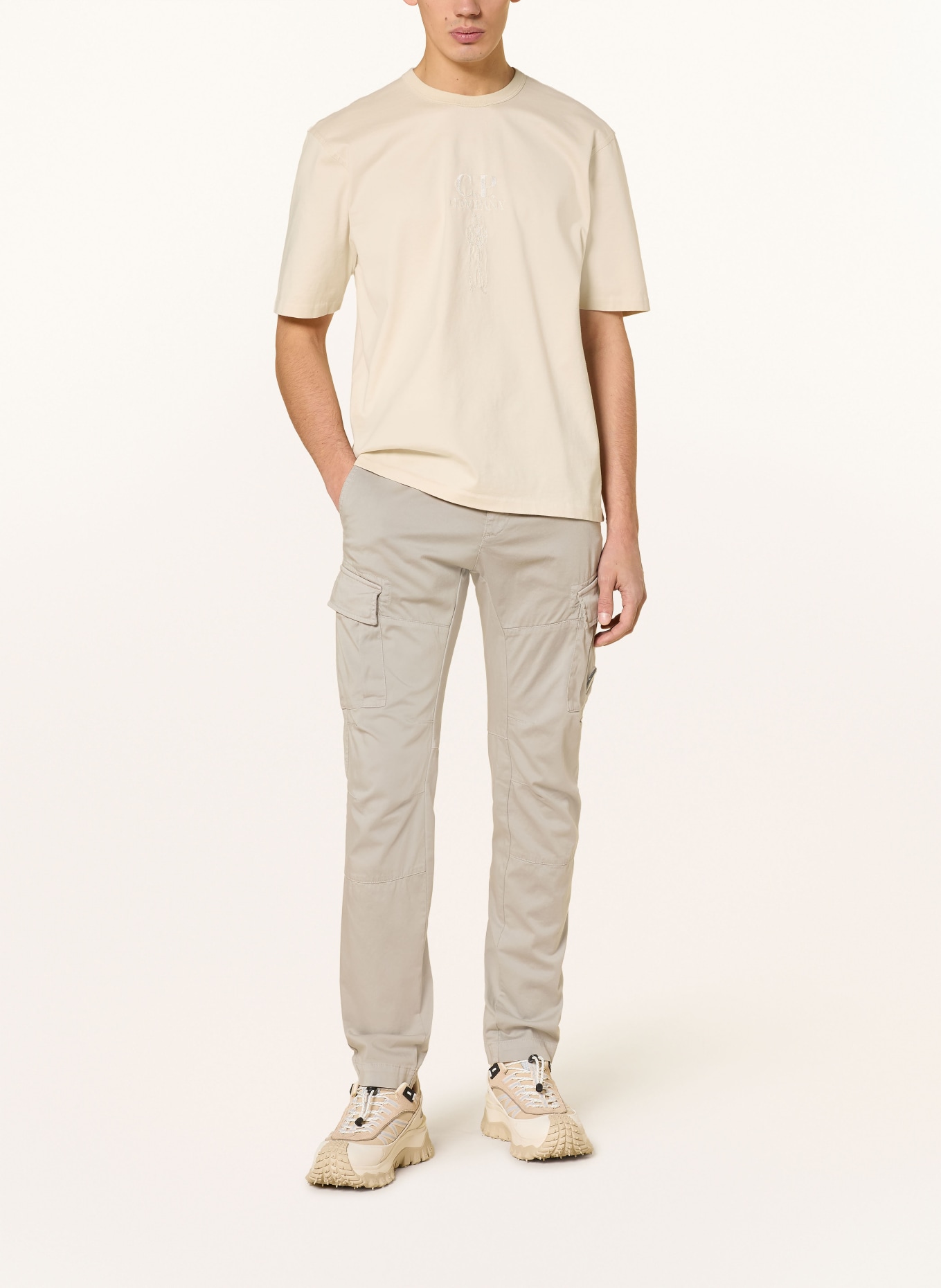 C.P. COMPANY tričko: KRÉMOVÁ