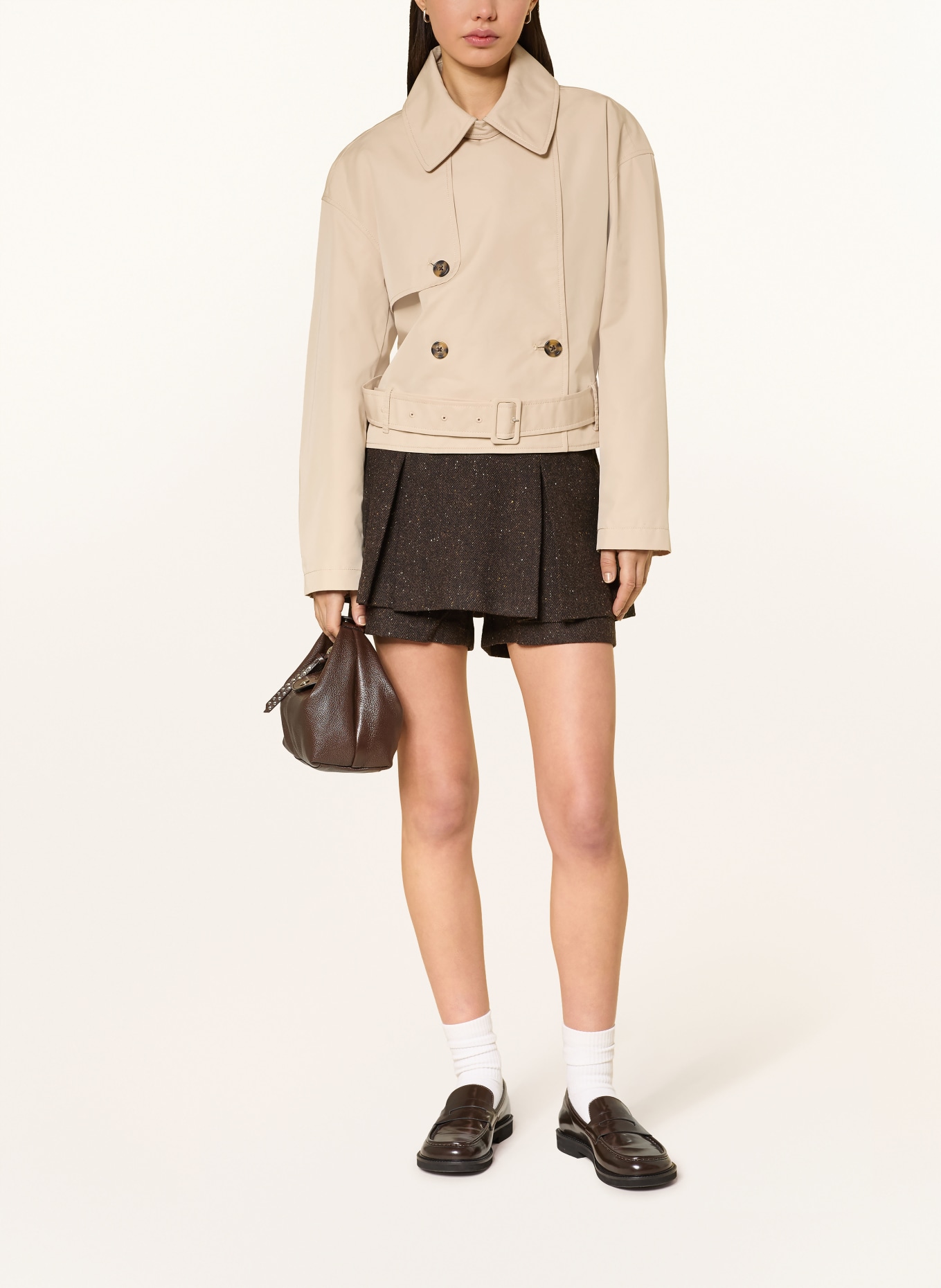 TOMMY JEANS trench coat: BEIGE