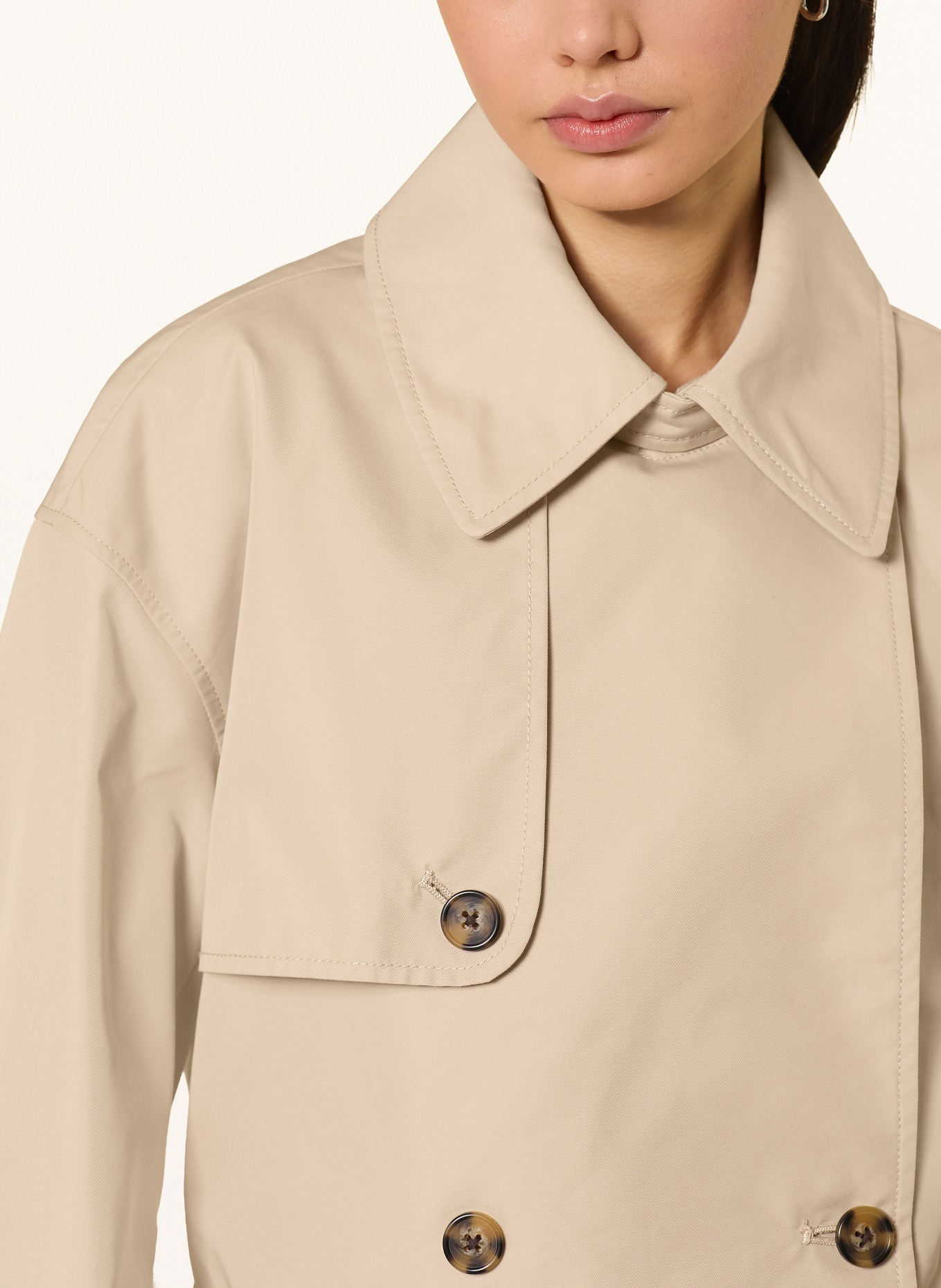 TOMMY JEANS trench coat: BEIGE
