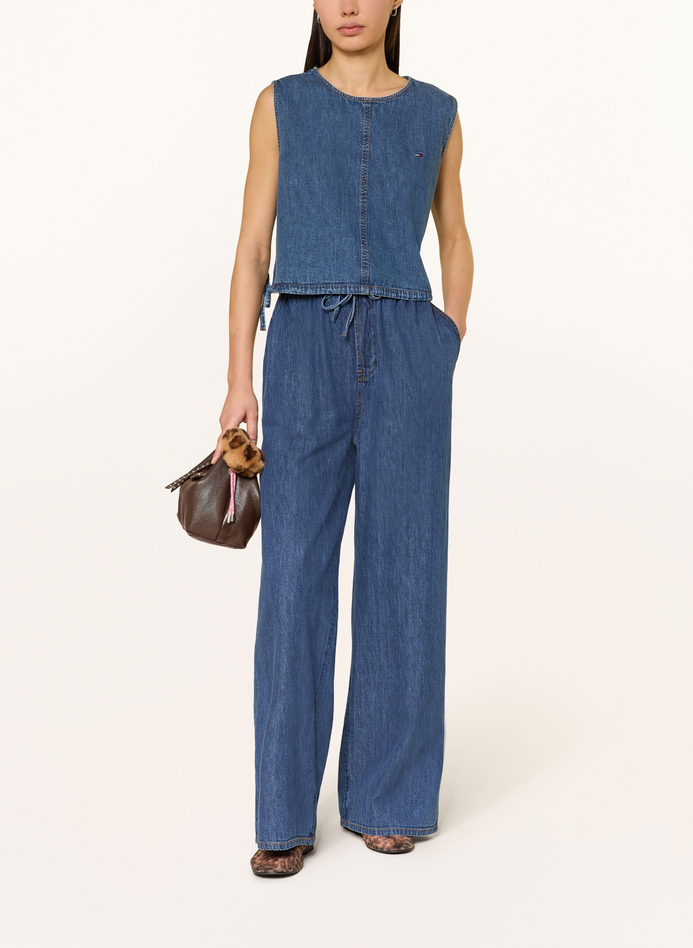 TOMMY JEANS Top aspect jean: BLEU FONCÉ