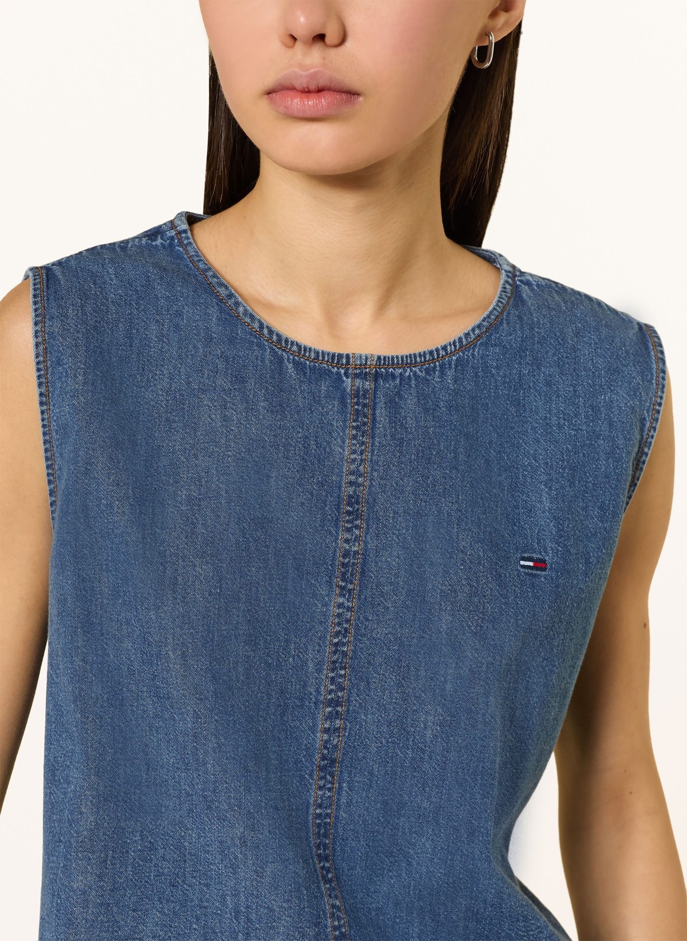 TOMMY JEANS Top aspect jean: BLEU FONCÉ