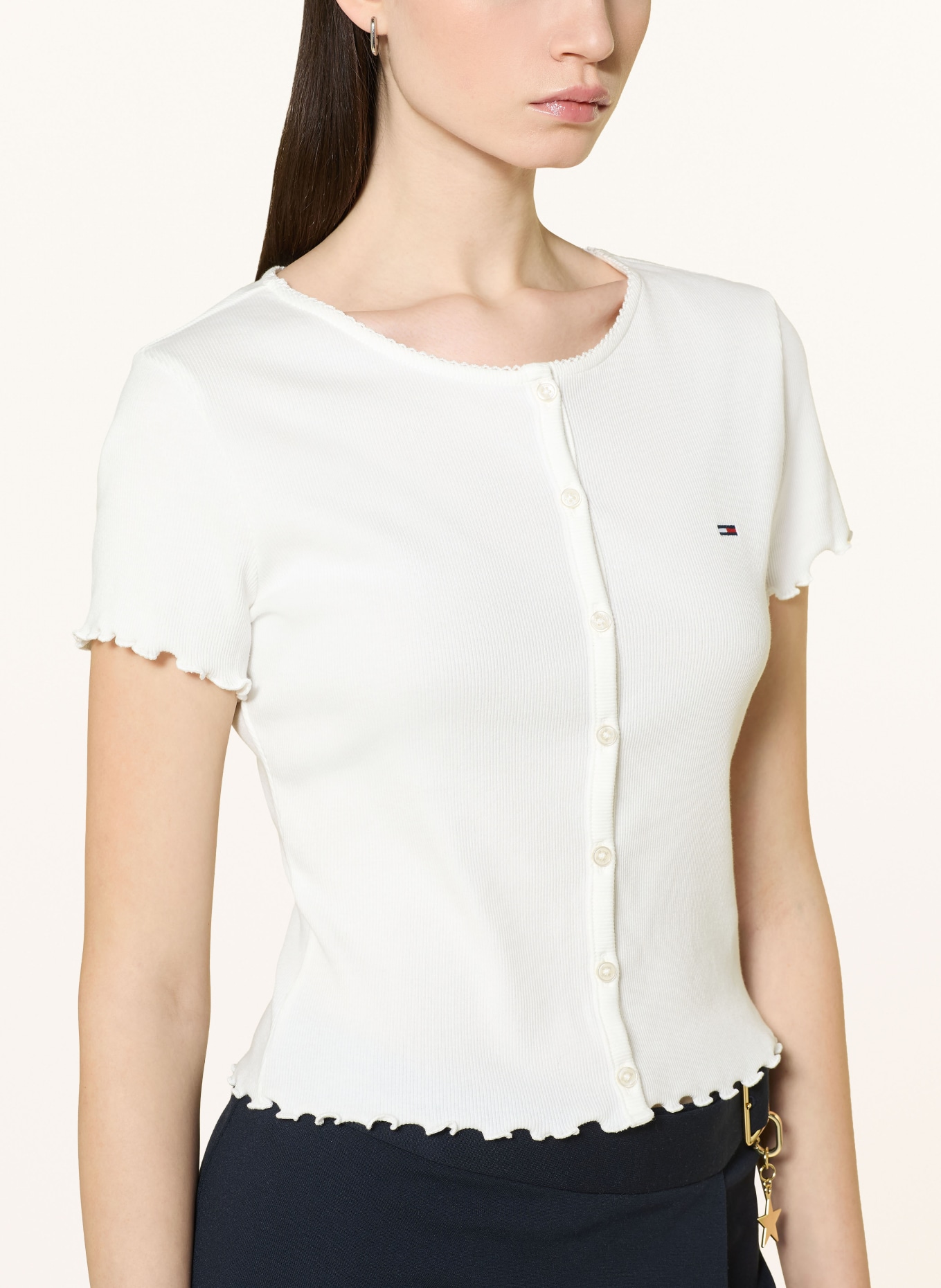 TOMMY JEANS koszulka: BIAŁY