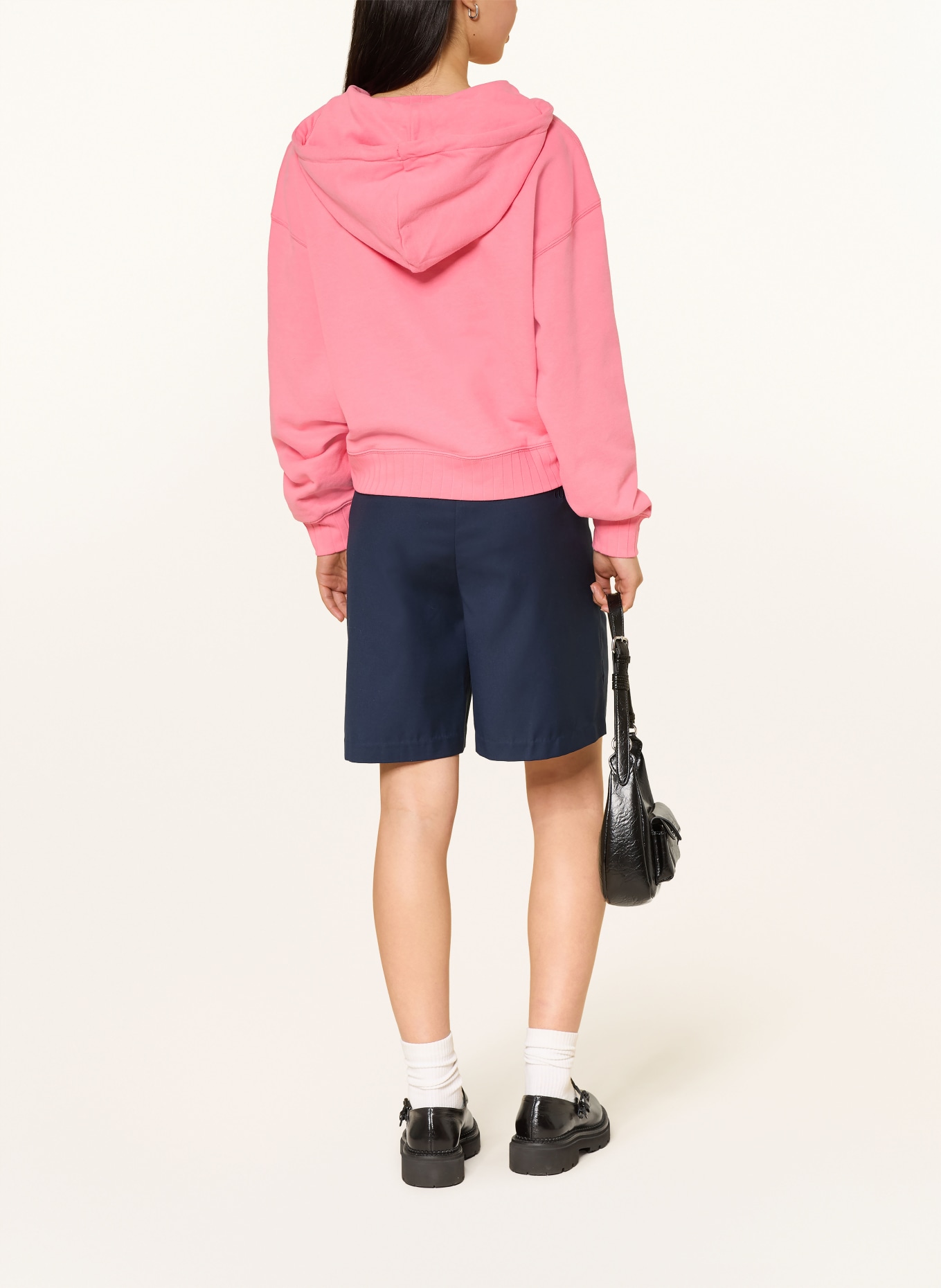 TOMMY JEANS mikina s kapucí: RŮŽOVÁ