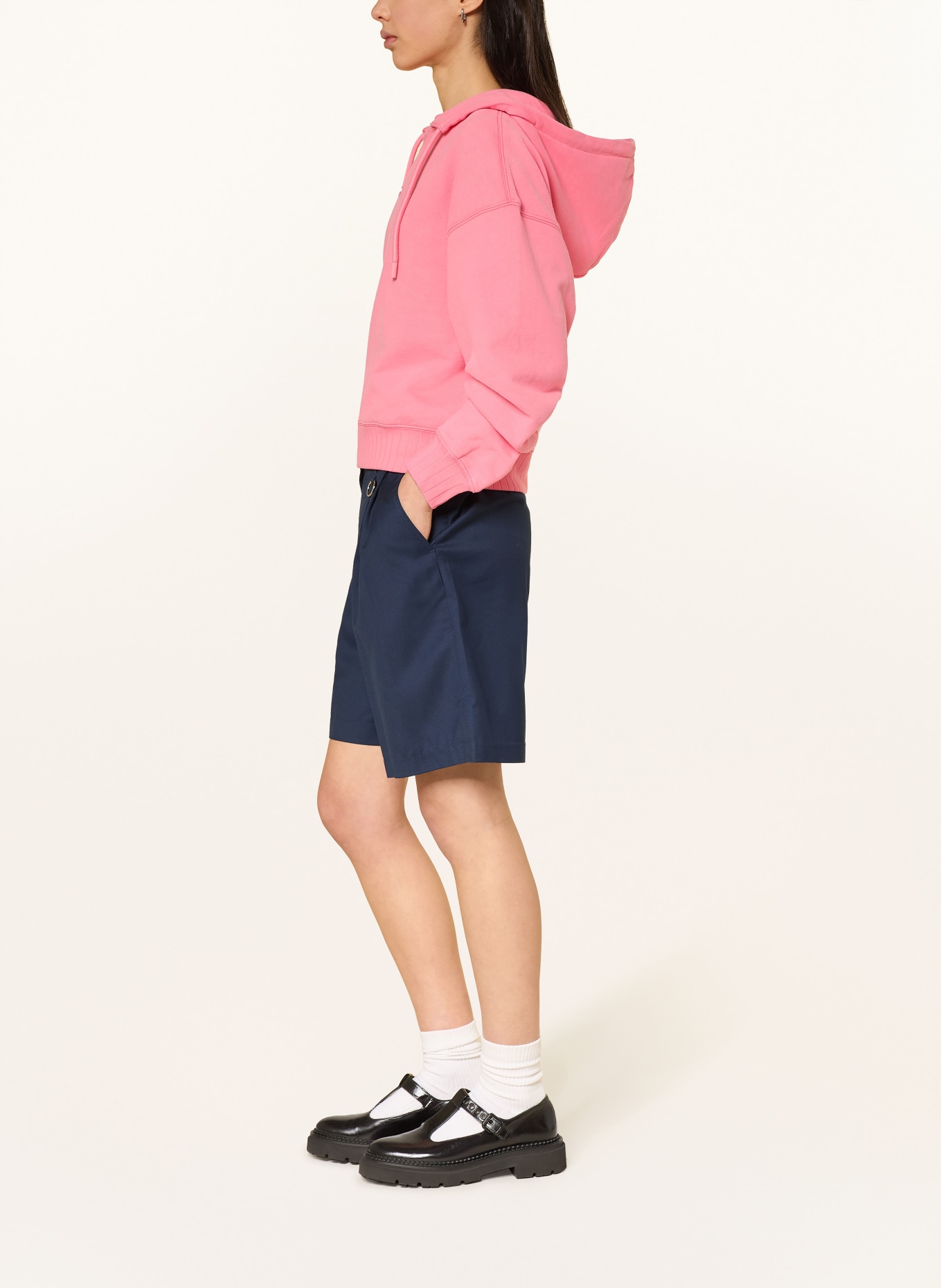 TOMMY JEANS mikina s kapucí: RŮŽOVÁ