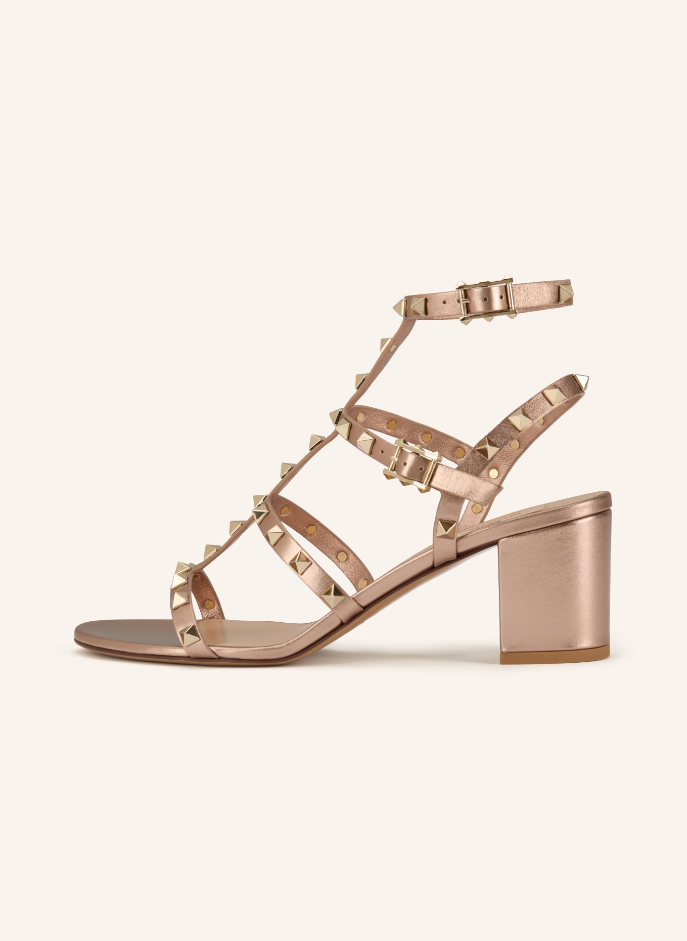 VALENTINO GARAVANI Sandaletten ROCKSTUD 60: ALTROSA / GOLD