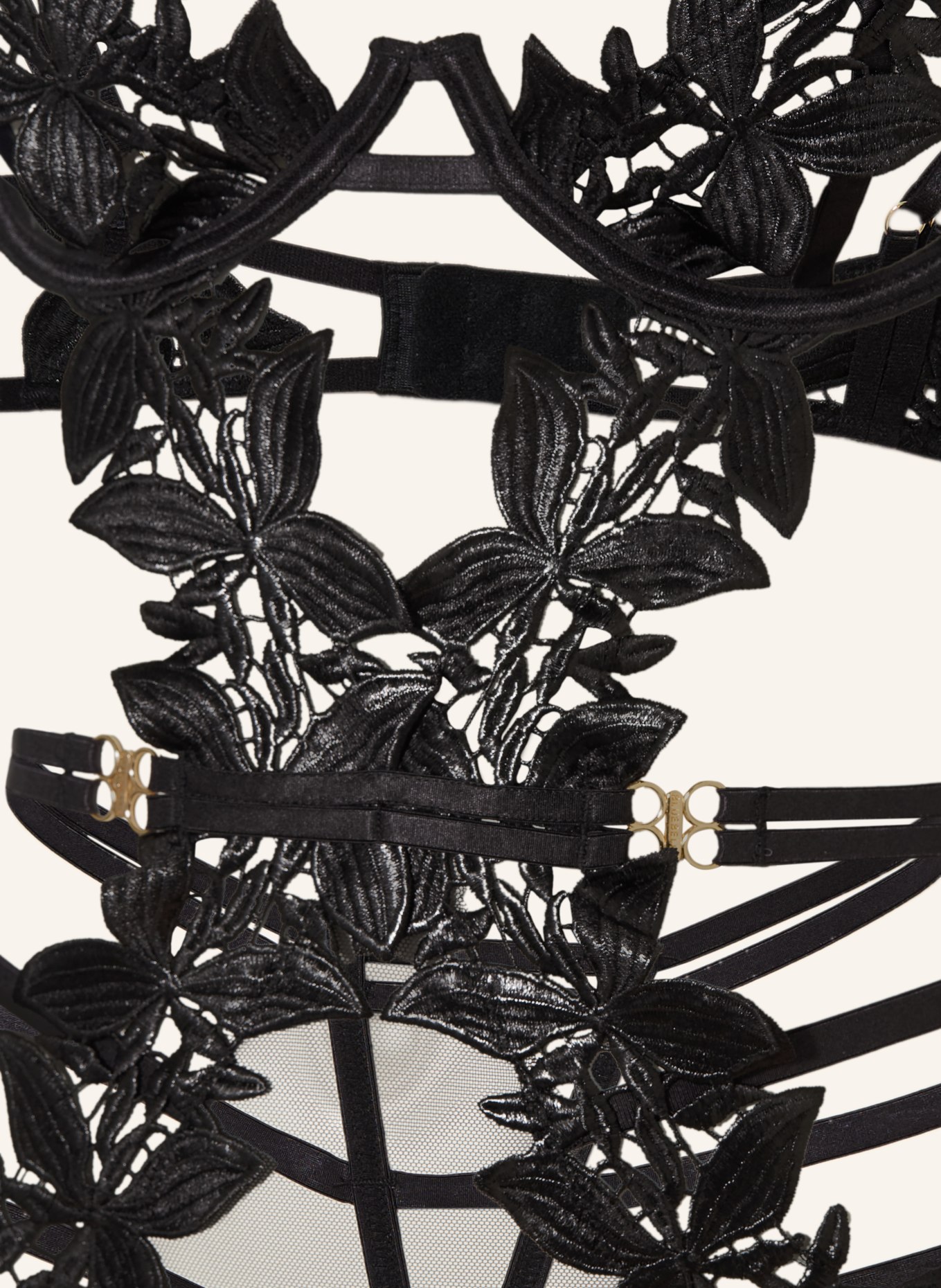 BLUEBELLA Body z ramiączkami OPHELIA: CZARNY