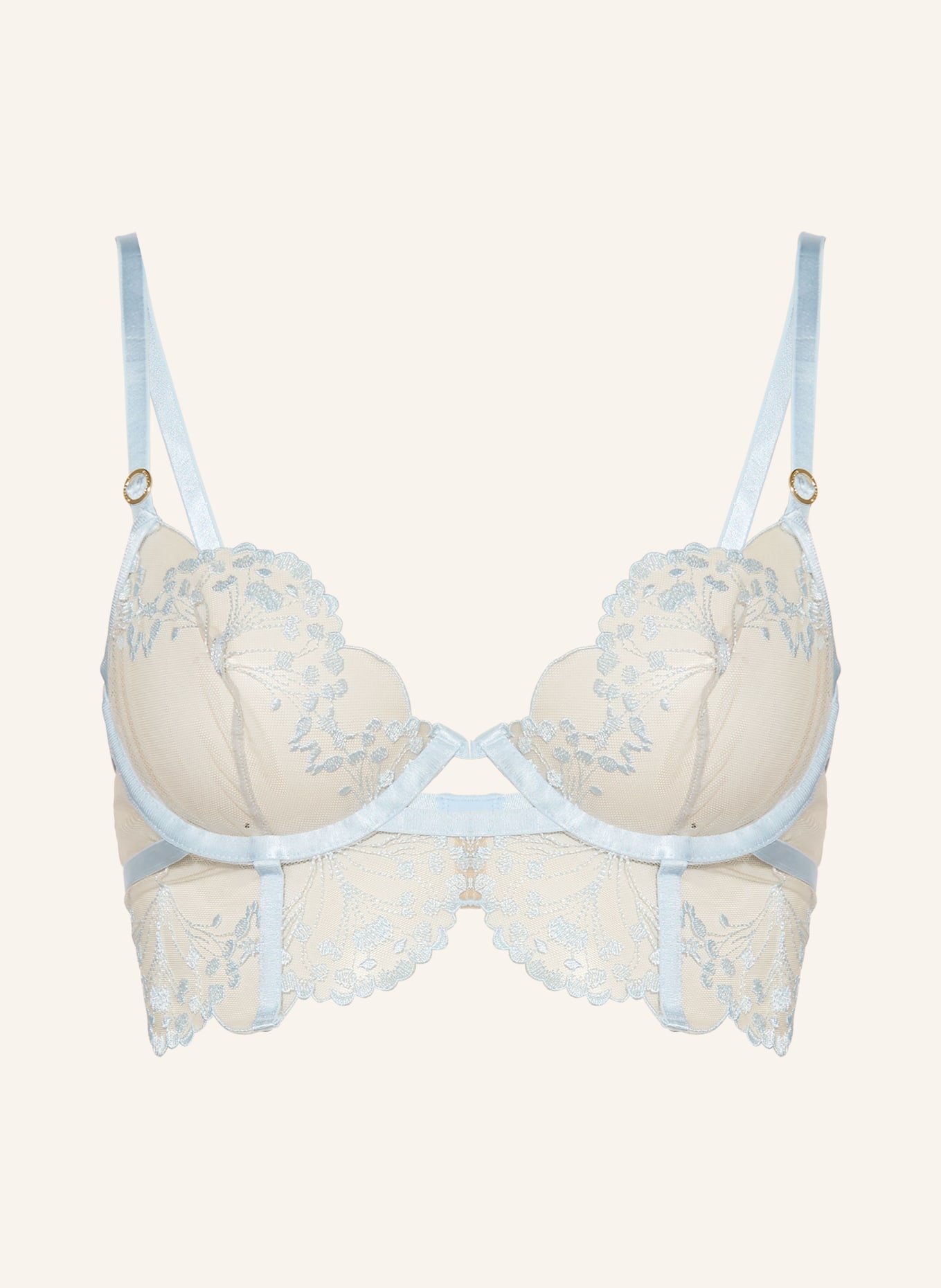 BLUEBELLA Podprsenka s kosticemi MARISA: TMAVĚ MODRÁ