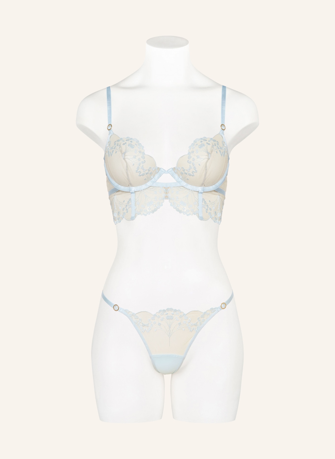 BLUEBELLA Podprsenka s kosticemi MARISA: TMAVĚ MODRÁ