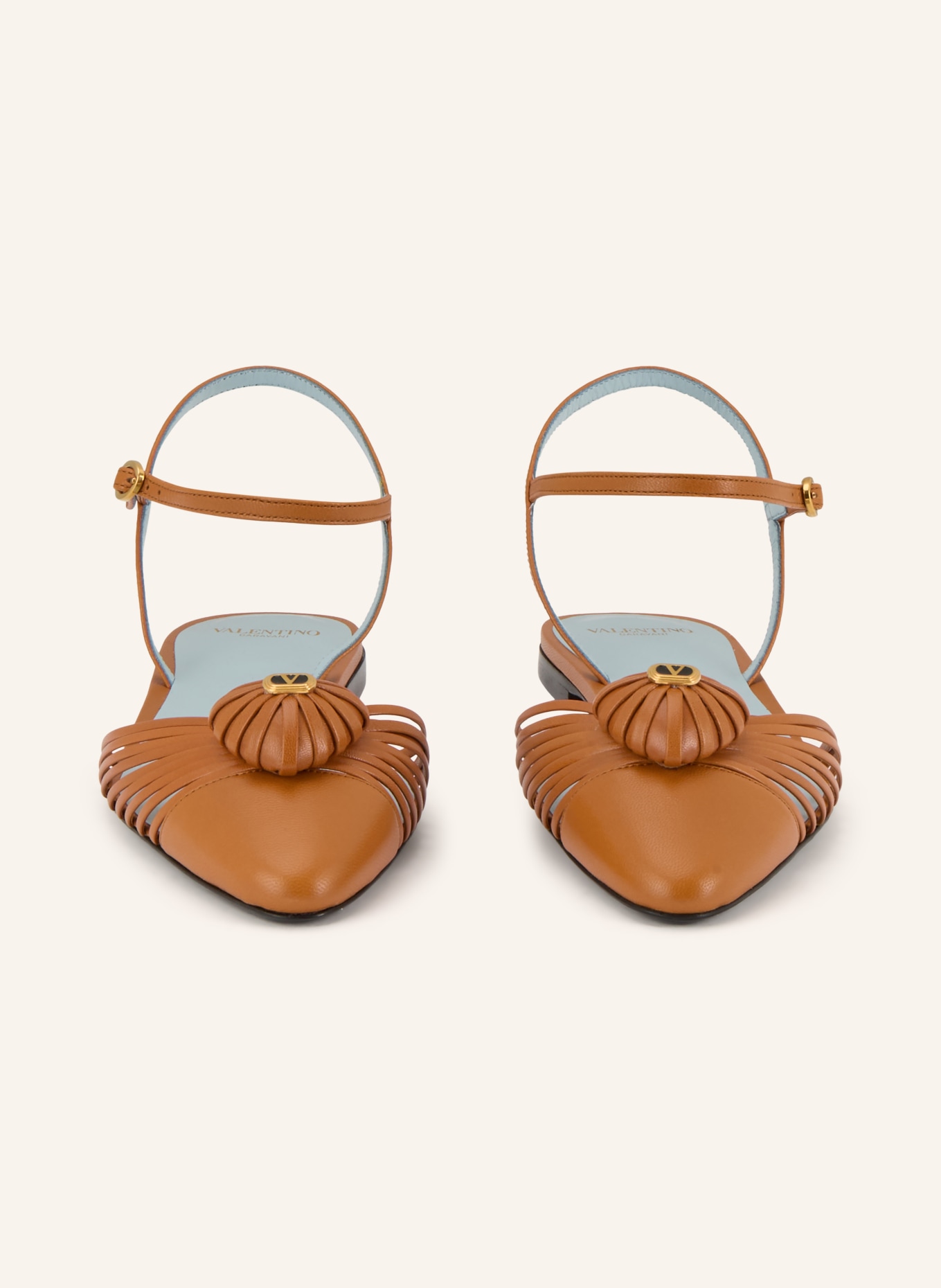 VALENTINO GARAVANI Slingballerinas VG SANDAL ROYAL: KOŇAKOVÁ / ZLATÁ