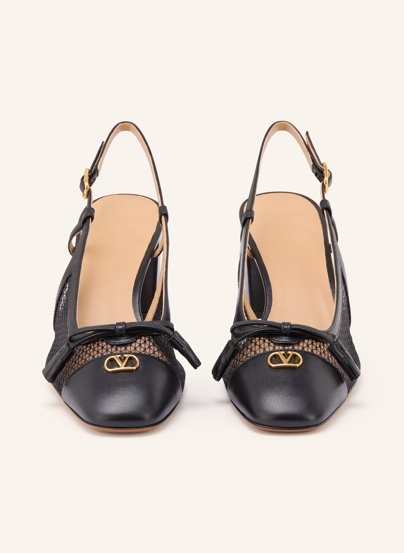 VALENTINO GARAVANI Lodičky VG VALET DU ROI: ČERNÁ