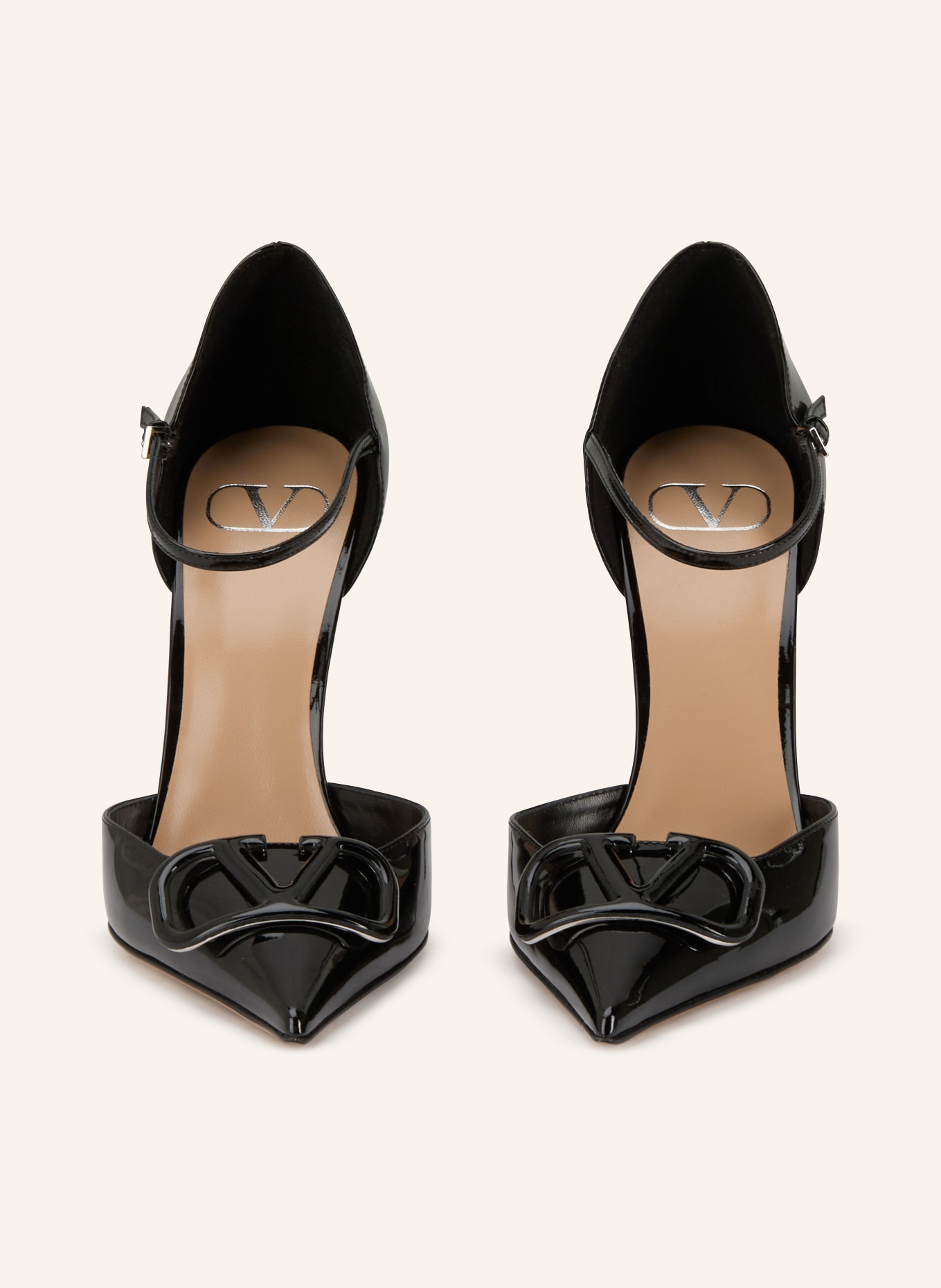 VALENTINO GARAVANI Lodičky VLOGO SIGNATURE D'ORSAY: ČERNÁ