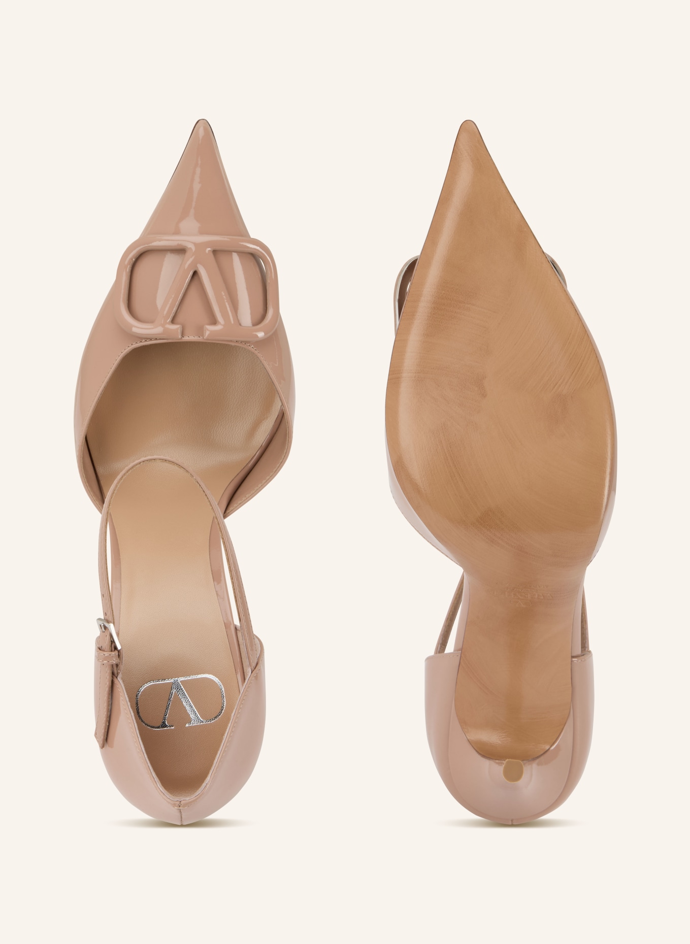 VALENTINO GARAVANI Lodičky VLOGO SIGNATURE D'ORSAY: RŮŽOVÁ