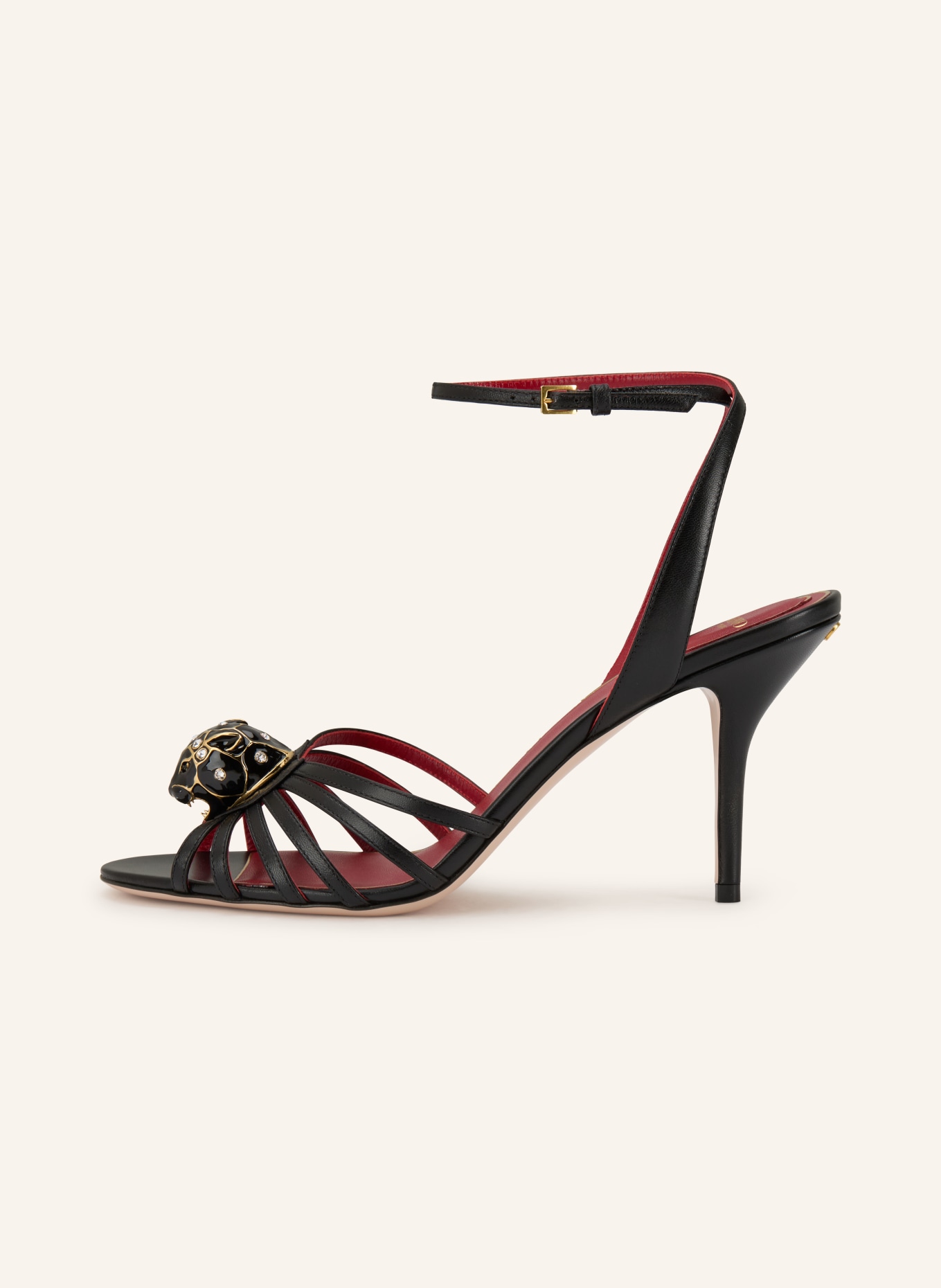 VALENTINO GARAVANI Sandaletten VALENTINO GARAVANI PAS DE CHAT mit Schmucksteinen: SCHWARZ