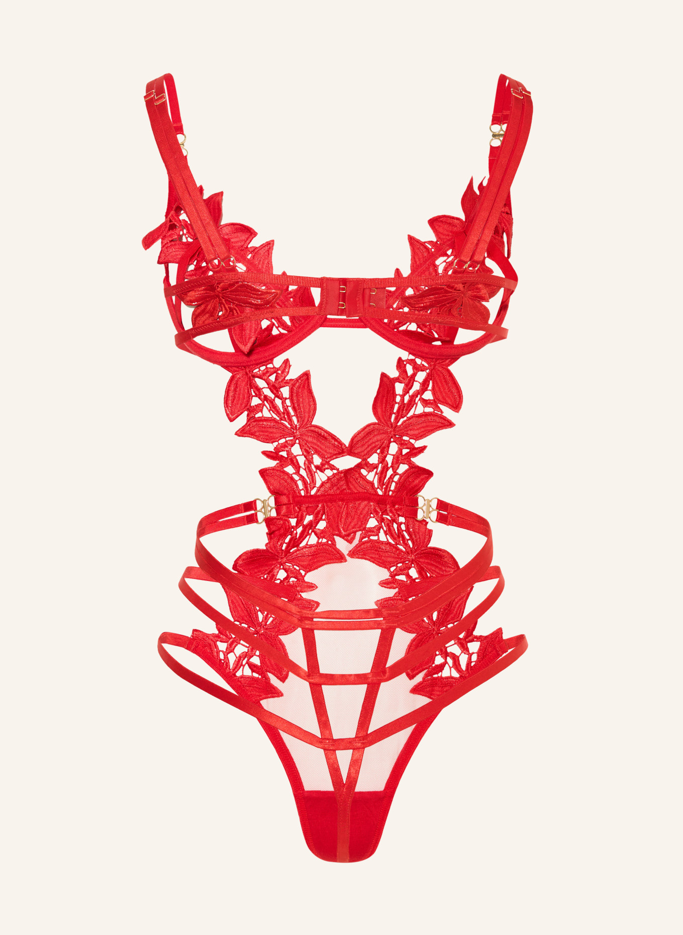 BLUEBELLA Bügel-Body OPHELIA: ROT