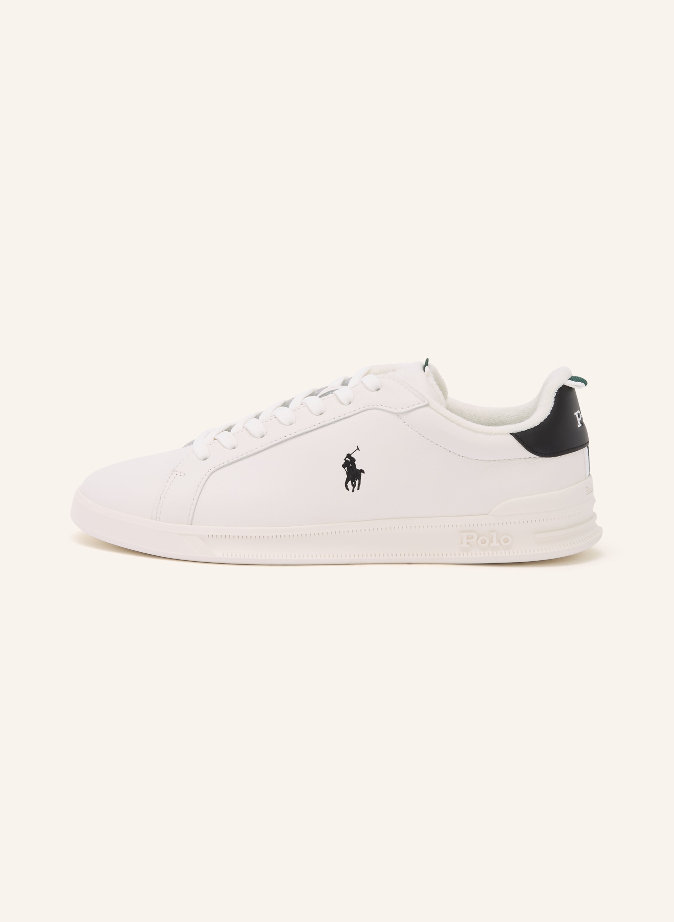 POLO RALPH LAUREN Sneaker: WEISS / SCHWARZ