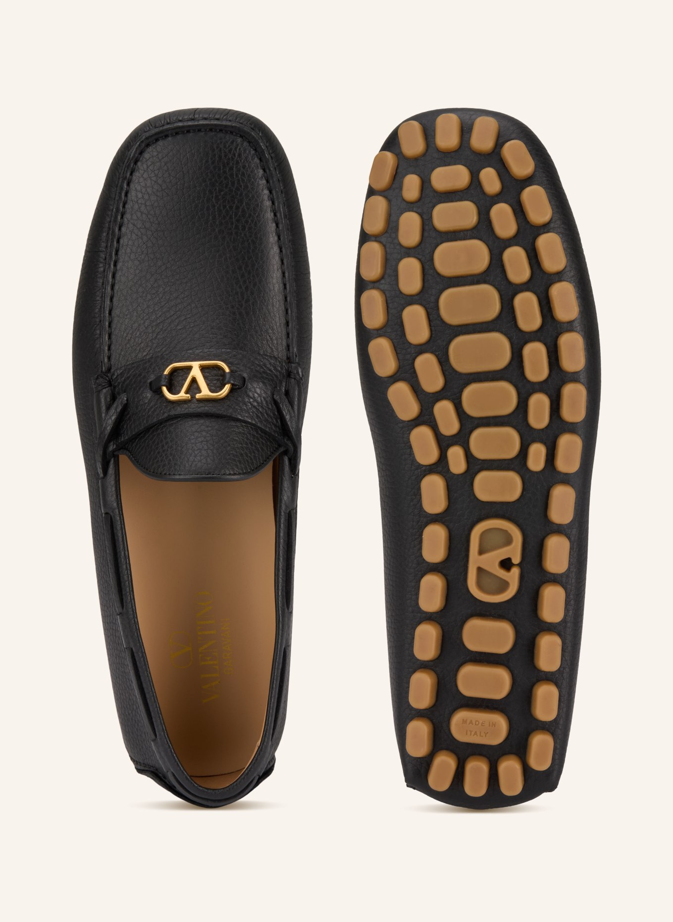 VALENTINO GARAVANI Mokasyny VALENTINO GARAVANI FASTAWAY: CZARNY