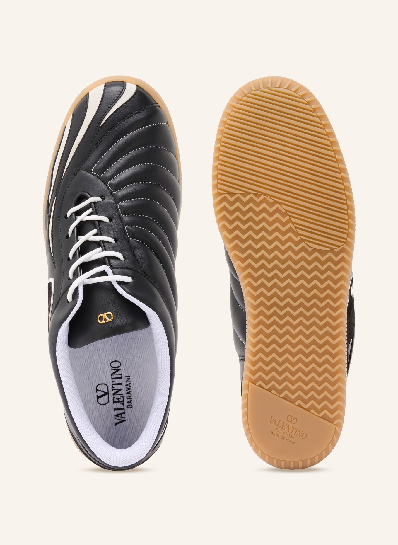 VALENTINO GARAVANI Sneaker KICKY: SCHWARZ / WEISS