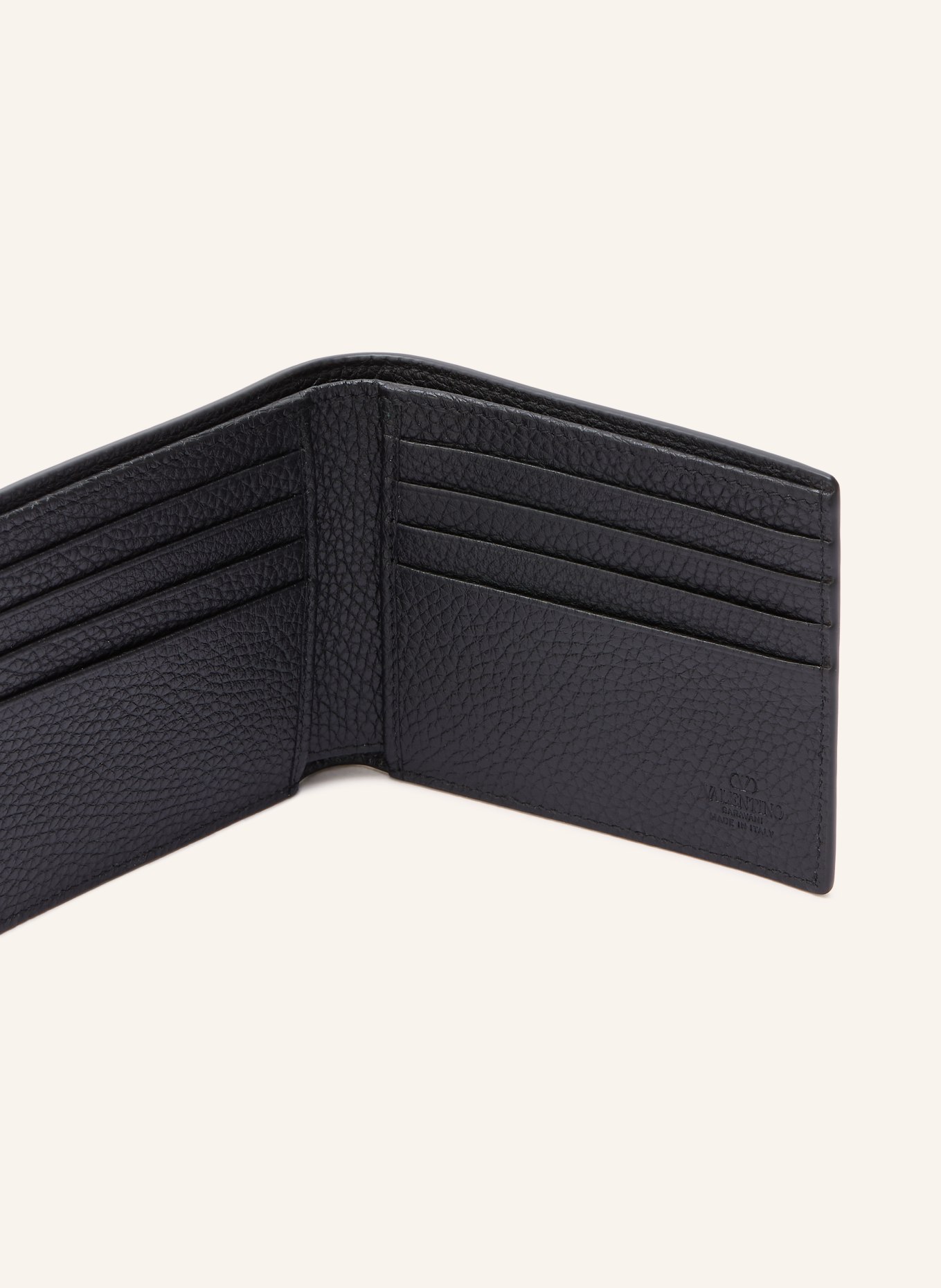 VALENTINO GARAVANI Geldbörse ROCKSTUD mit Nieten: SCHWARZ