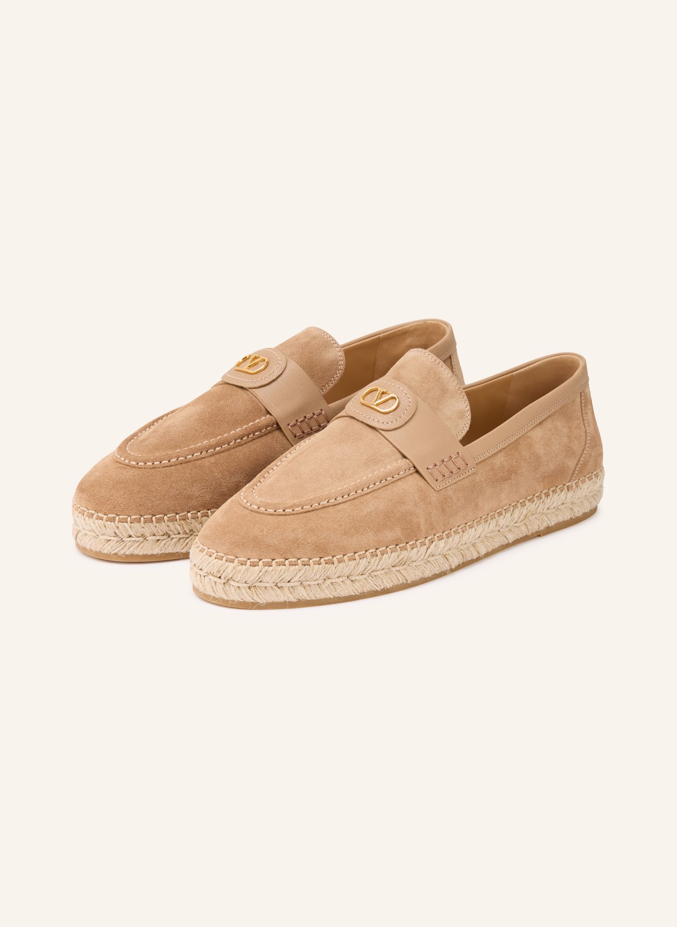 VALENTINO GARAVANI Espadryle PALM AVENUE: JASNOBRĄZOWY