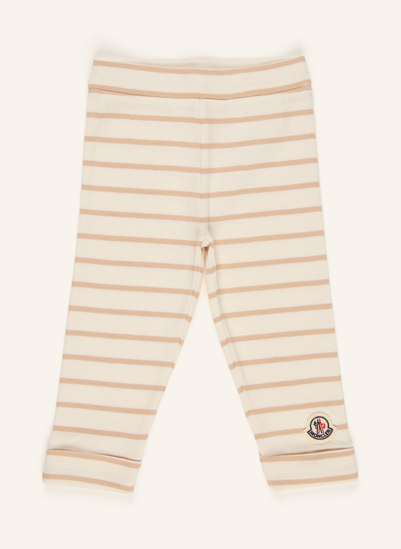 MONCLER enfant Set: Hose, Longsleeve und Mütze: CREME / BEIGE