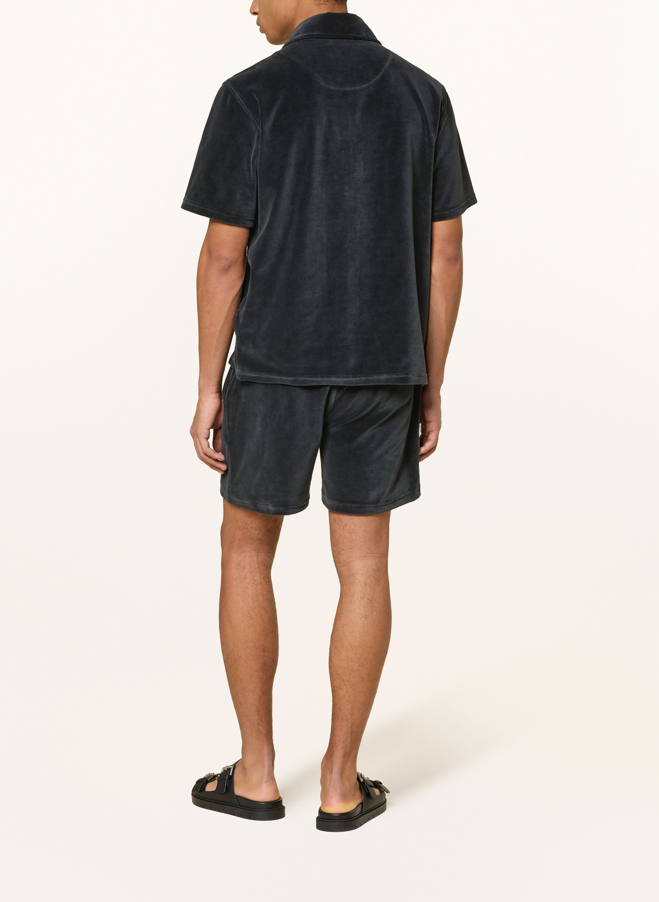 OAS Aksamitna koszulka polo: CZARNY