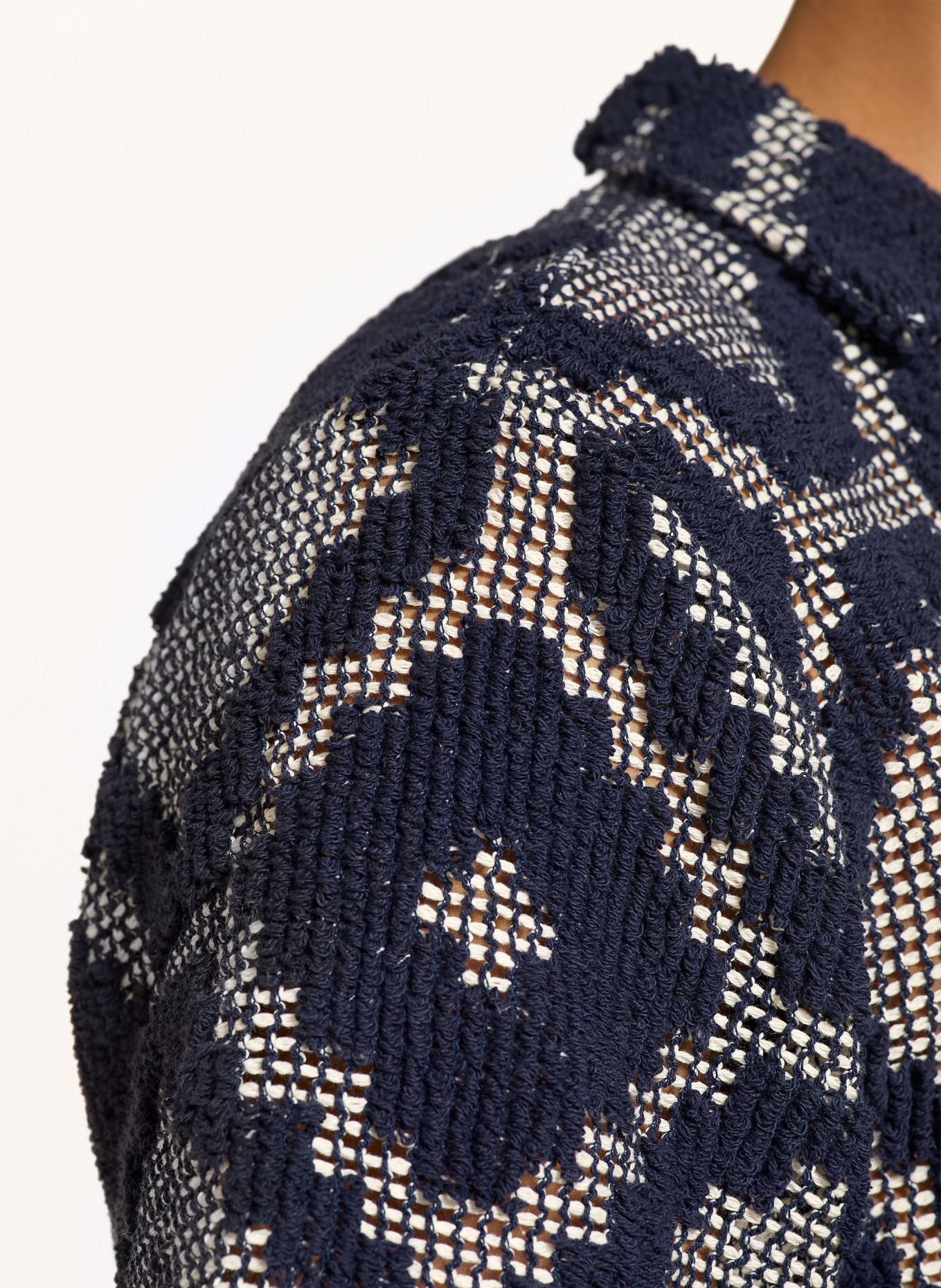 OAS Resorthemd Regular Fit: DUNKELBLAU / WEISS