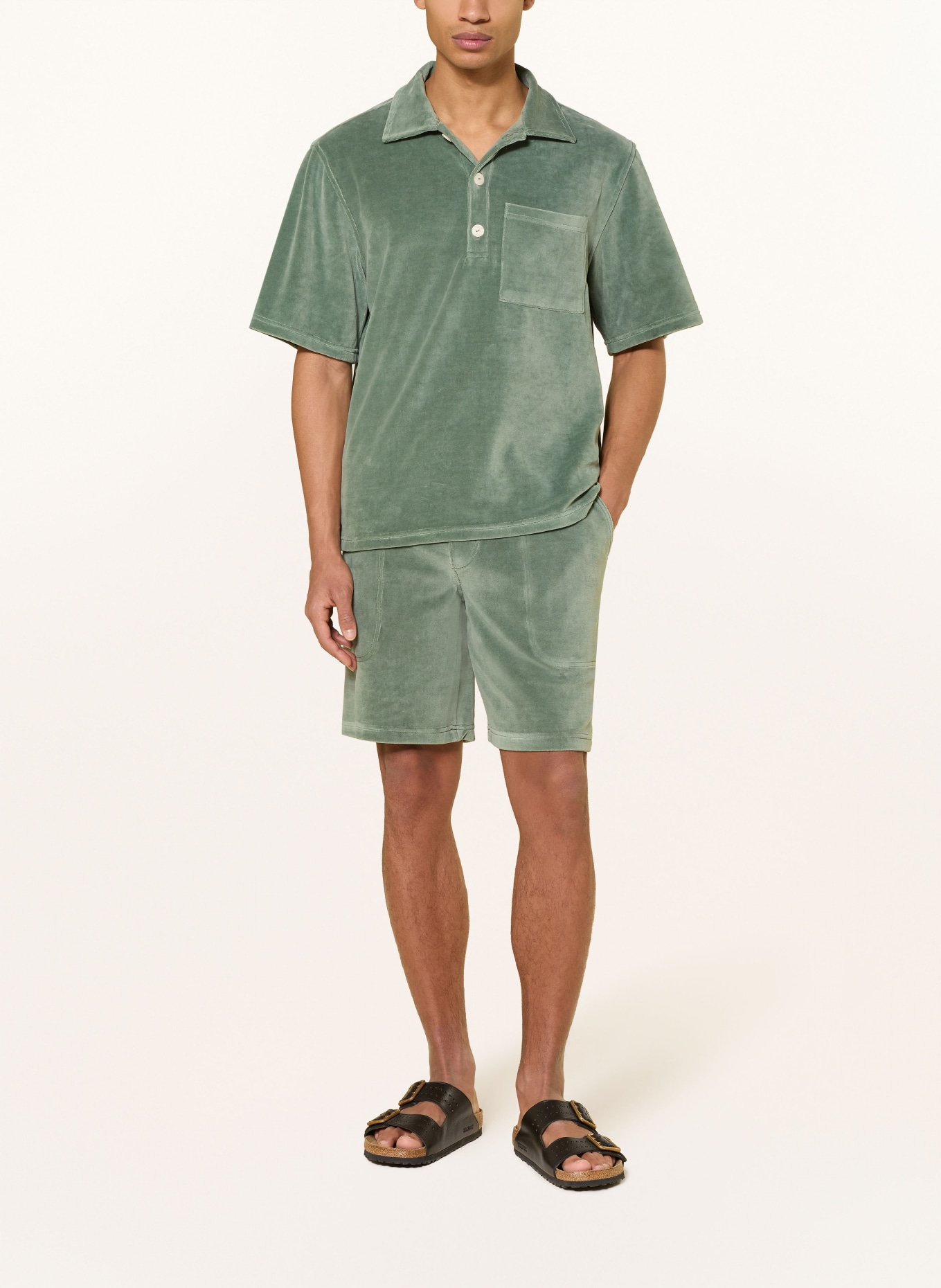 OAS Frotteeshorts NICOLA: GRÜN