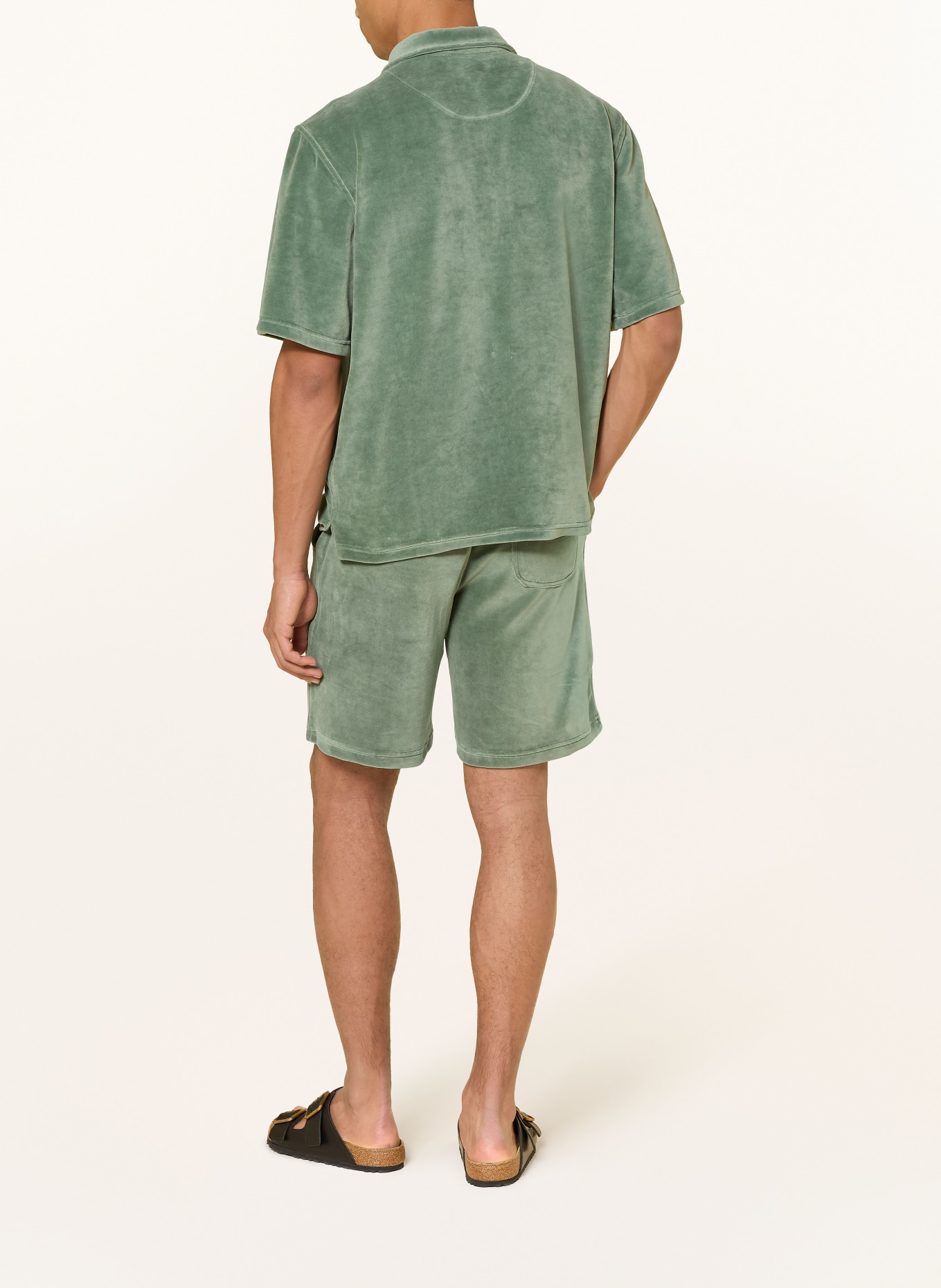 OAS Resorthemd GIRONA Comfort Fit aus Frottee: GRÜN