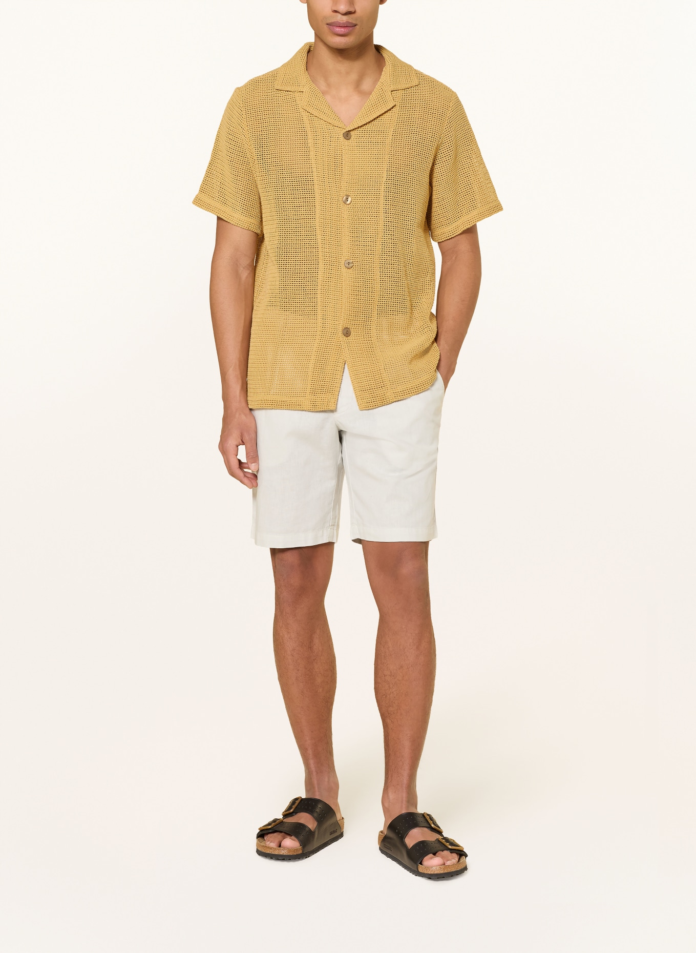 OAS Häkelhemd TERRA Comfort Fit: DUNKELGELB