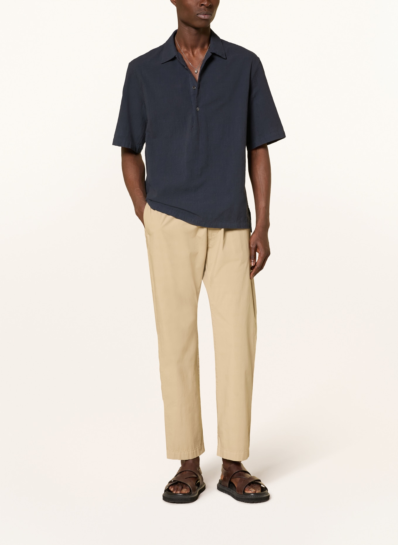 BARENA VENEZIA Kurzarm-Hemd MOLA Regular Fit: DUNKELBLAU