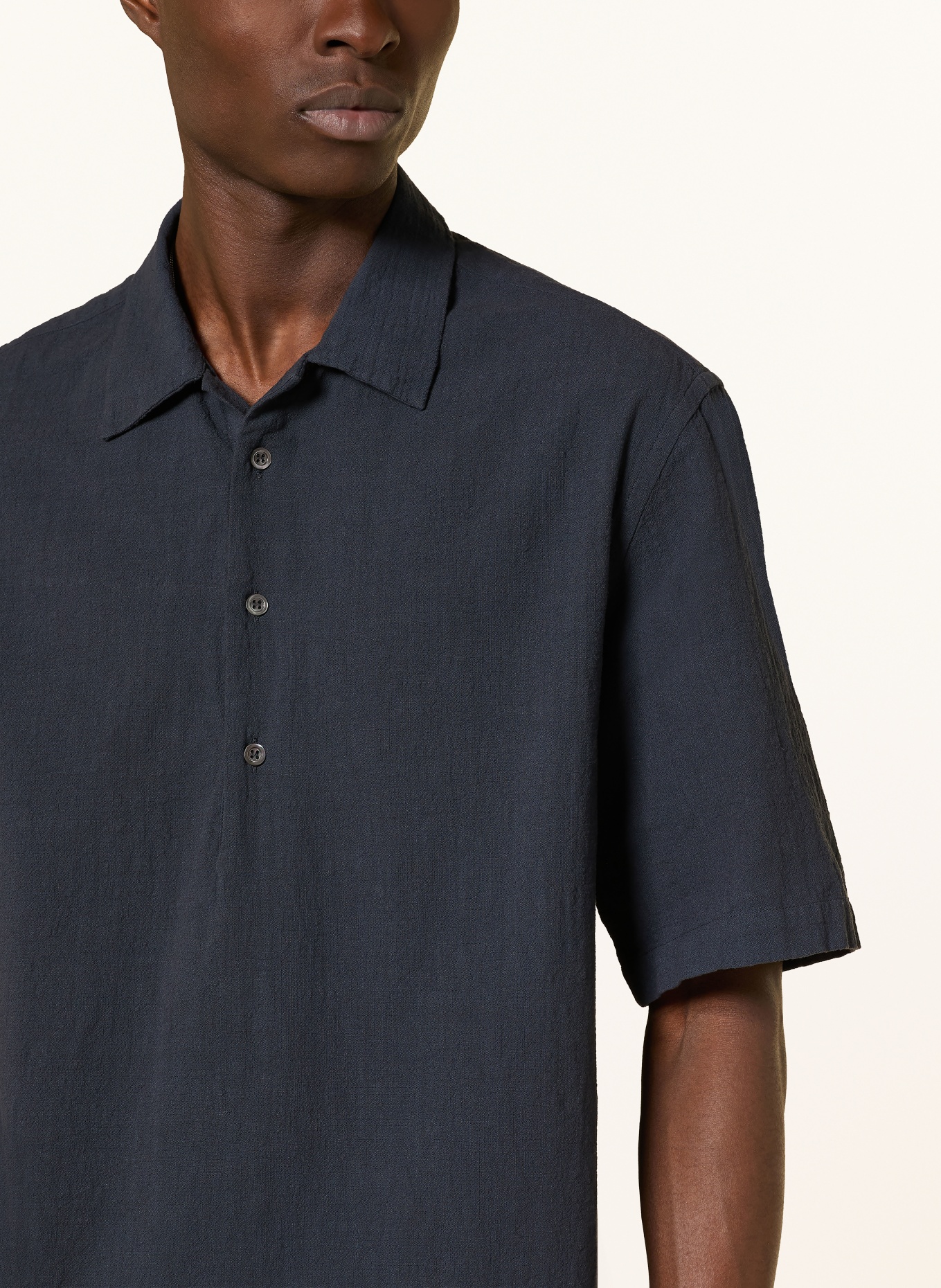 BARENA VENEZIA Kurzarm-Hemd MOLA Regular Fit: DUNKELBLAU