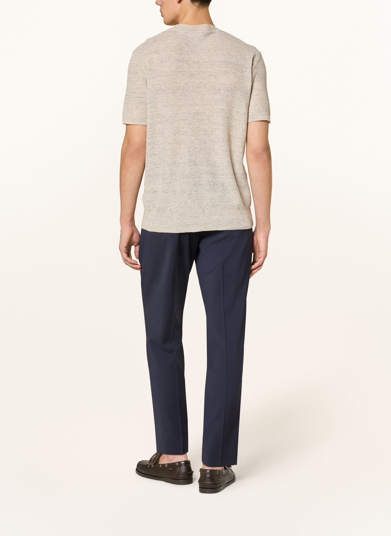 BARENA VENEZIA Strickshirt TUGA mit Leinen: ECRU