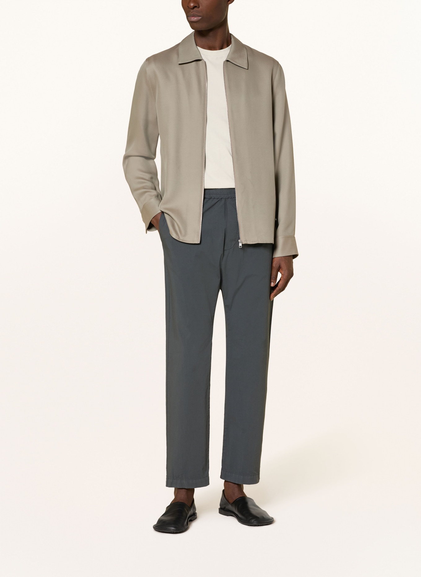 BARENA VENEZIA Spodnie BATIVOGA Regular Fit: CZIEMNOSZARY