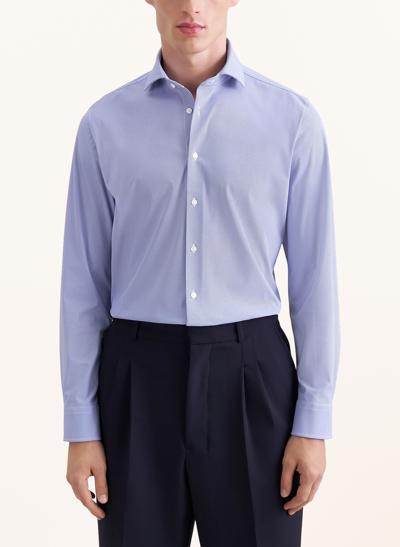 seidensticker Hemd Slim Fit: BLAU / HELLBLAU