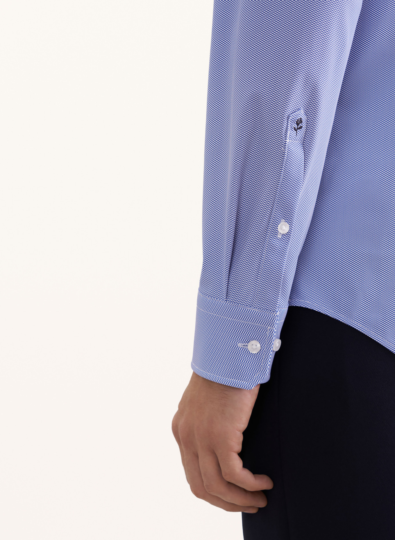 seidensticker Hemd Slim Fit: BLAU / HELLBLAU