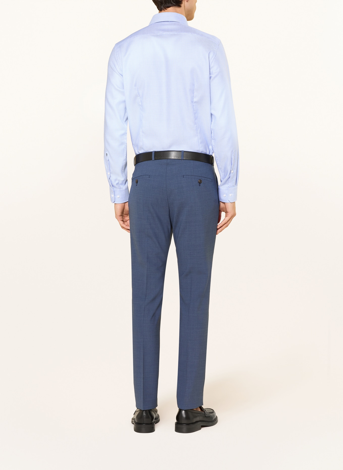 seidensticker Hemd Shaped Fit: HELLBLAU / WEISS