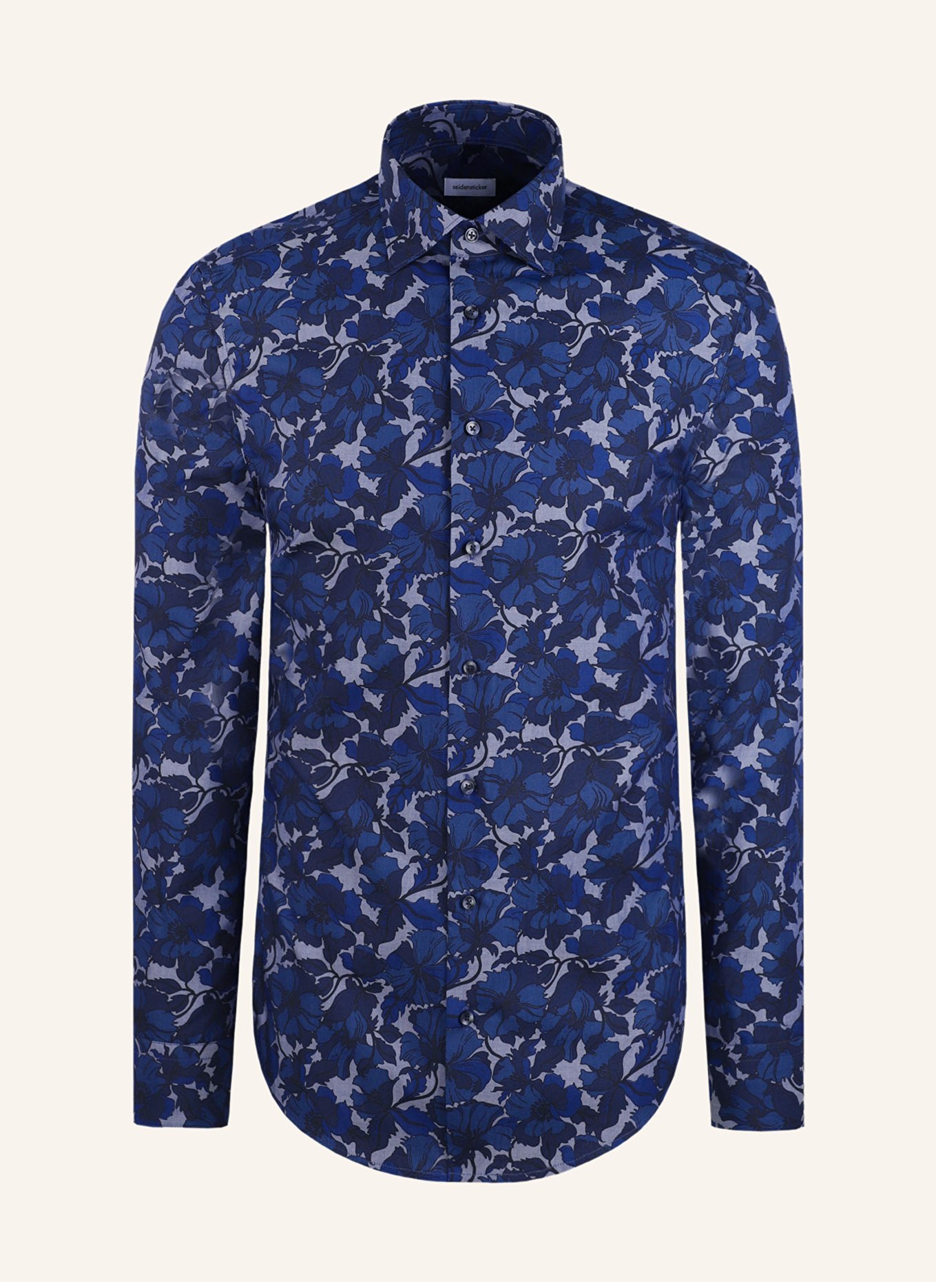 seidensticker Slim fit shirt: DARK BLUE / GRAY