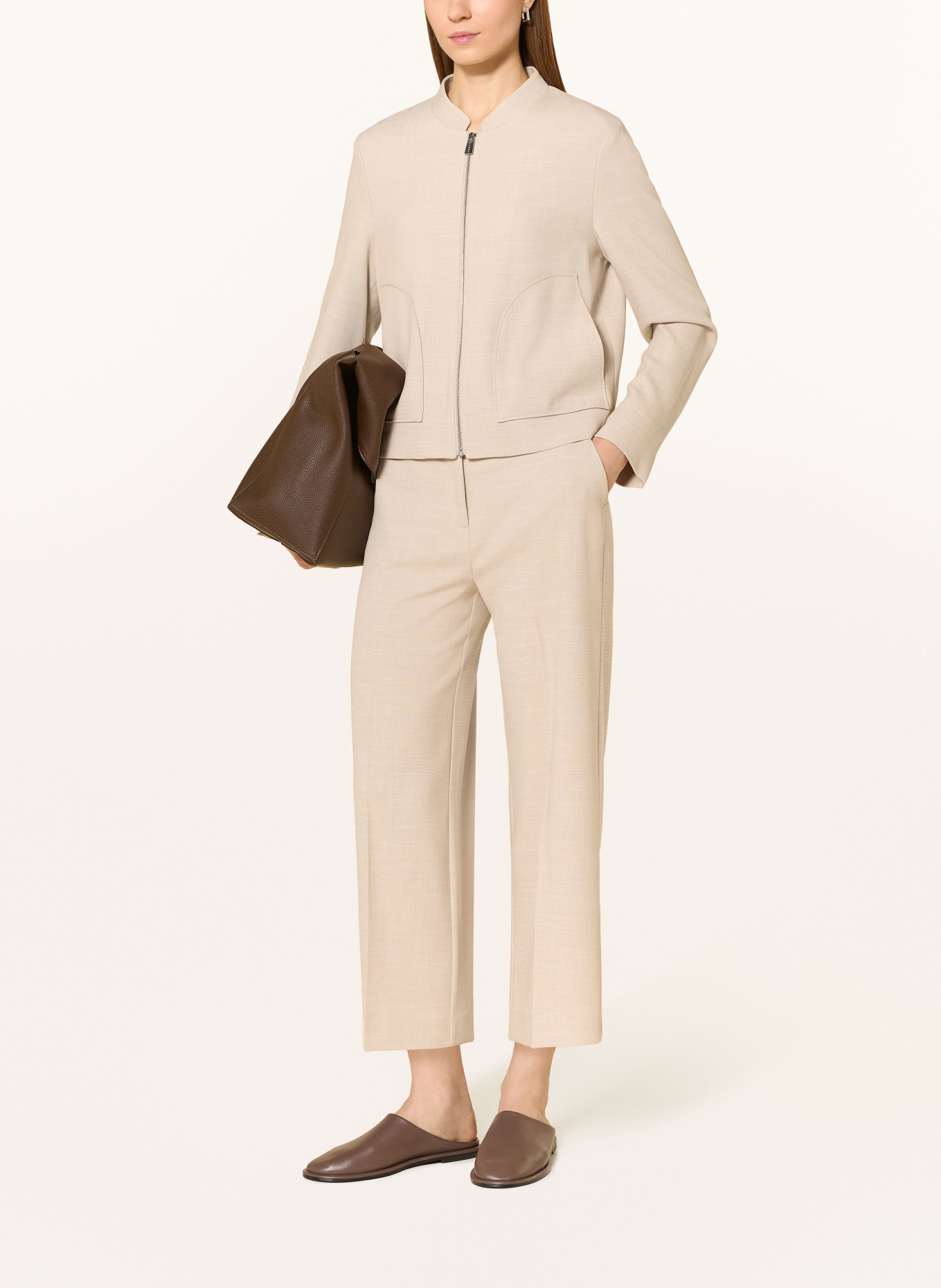 comma blouson: BEIGE