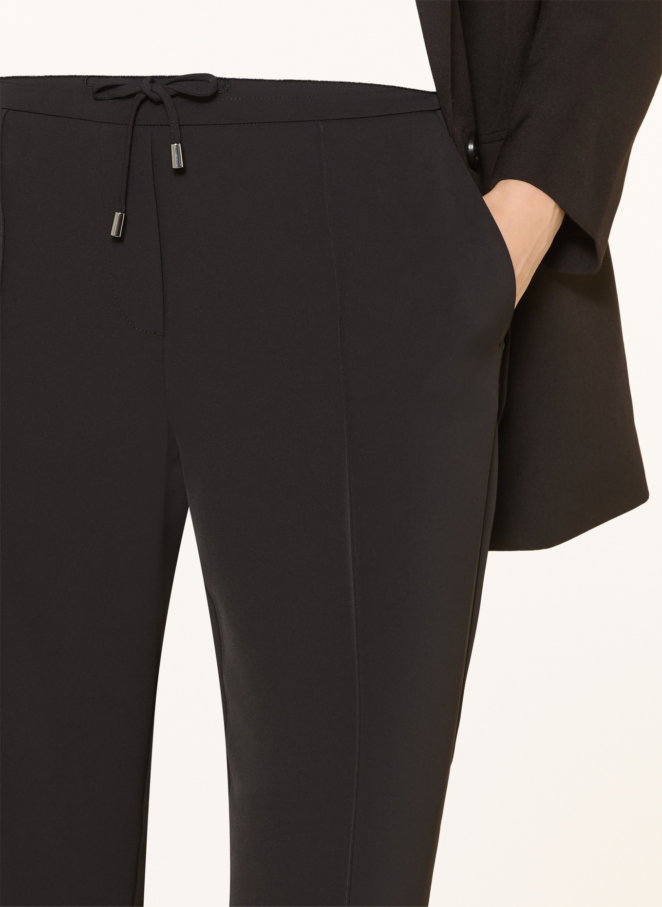 comma Hose im Jogging-Stil: SCHWARZ